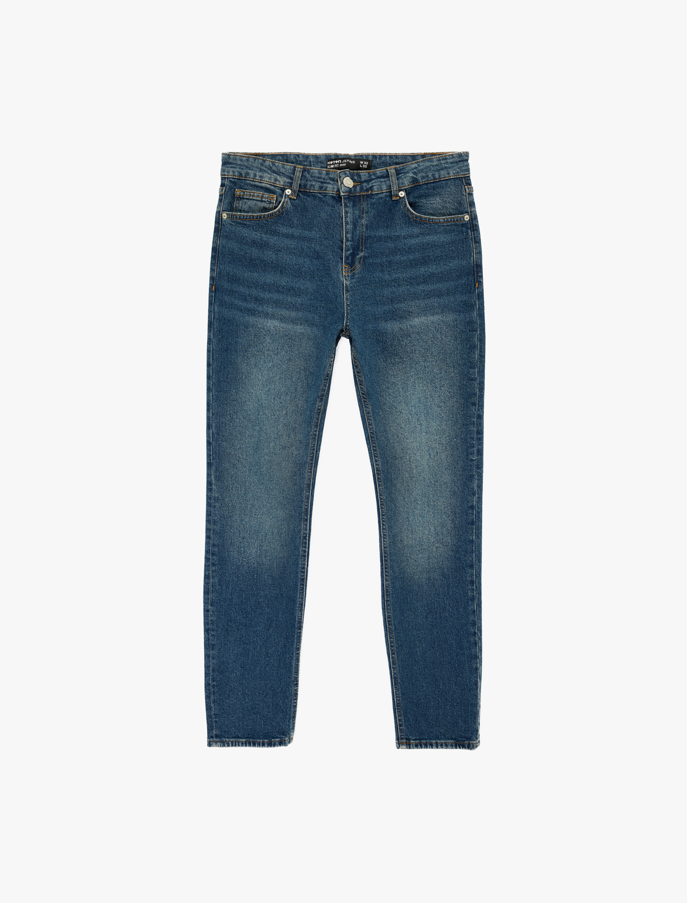   Pamuklu Normal Bel Slim Fit Jean Pantolon - Brad Jean