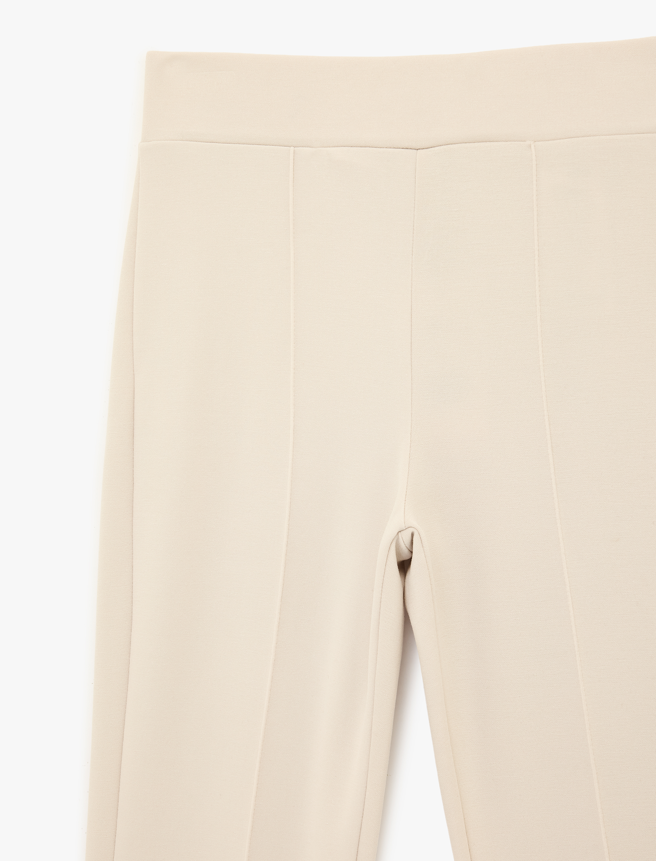   Dikiş Detaylı Modal Karışımlı İspanyol Paça Eşofman Altı