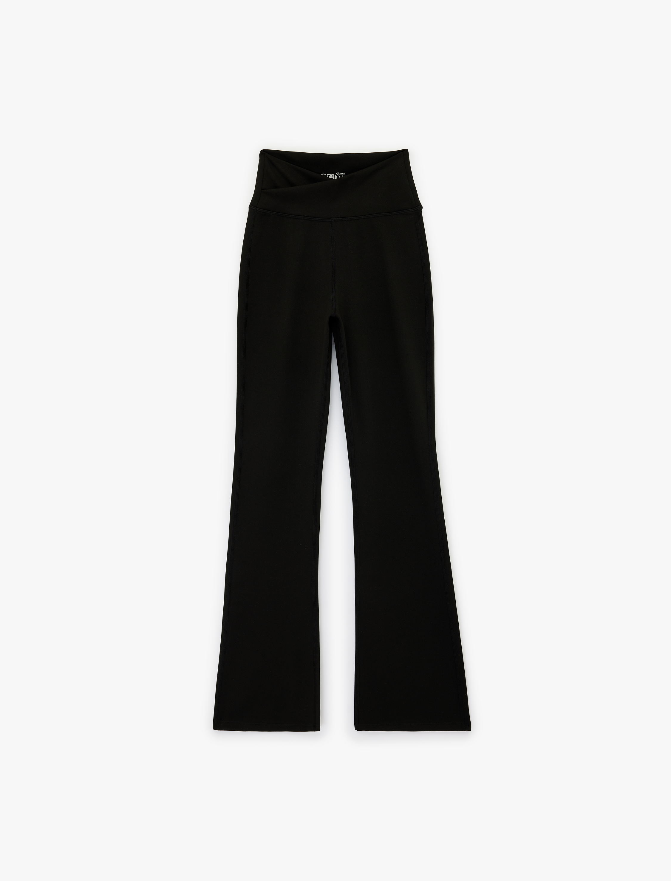   Kemer Detaylı Yüksek Bel İspanyol Paça Spor Tayt