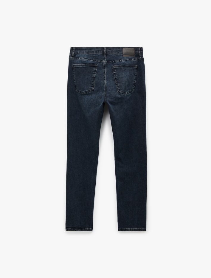  Normal Bel Pamuklu Slim Fit Jean Pantolon - Brad Jean