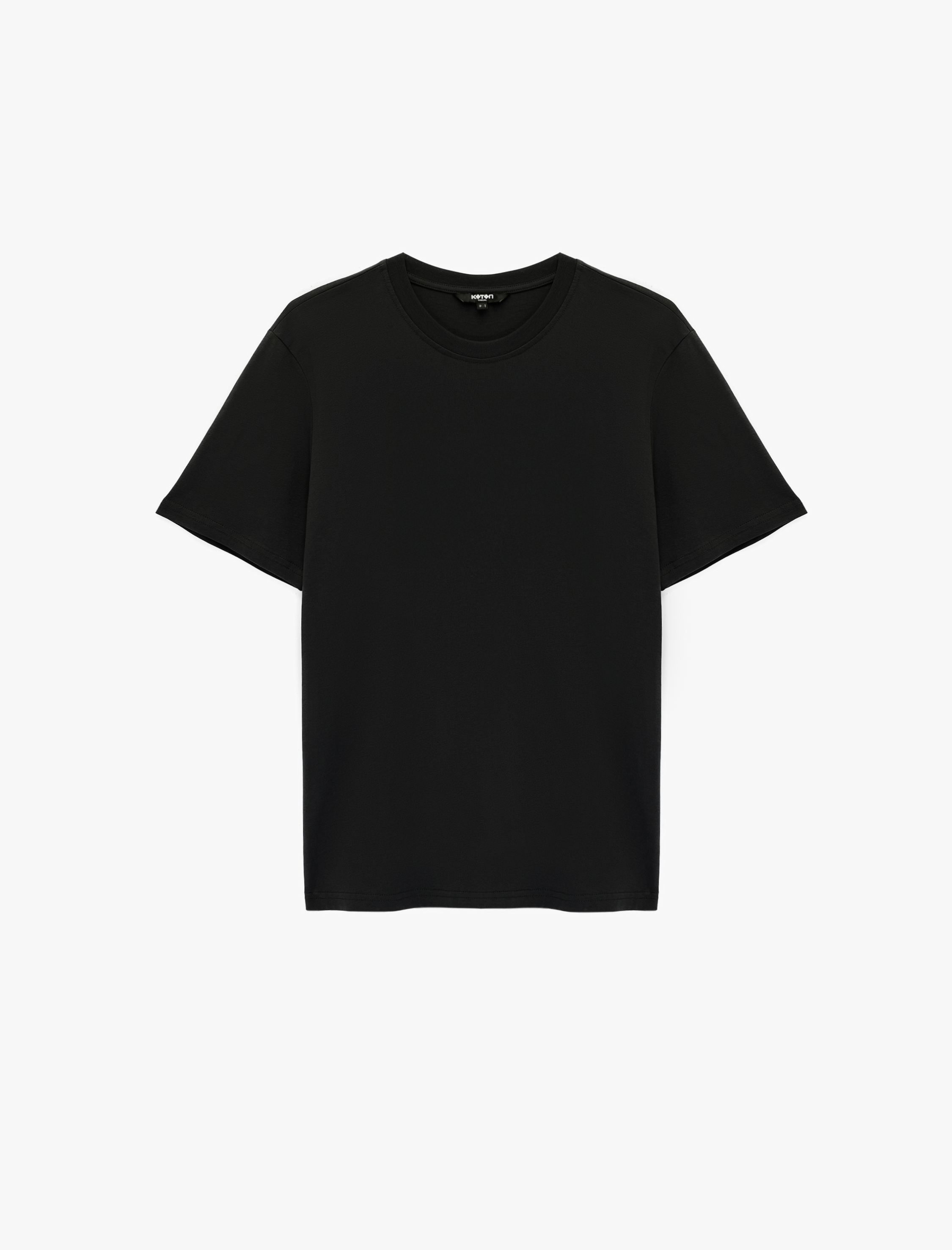   Regular Fit Kısa Kollu Bisiklet Yaka Pamuklu Basic Spor Tişört