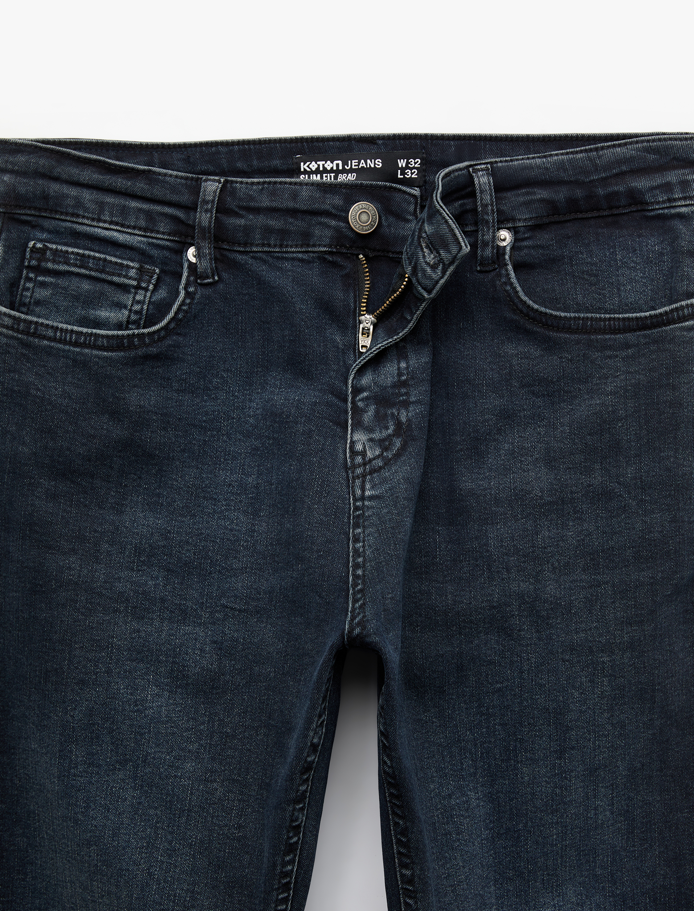   Normal Bel Pamuklu Slim Fit Jean Pantolon - Brad Jean