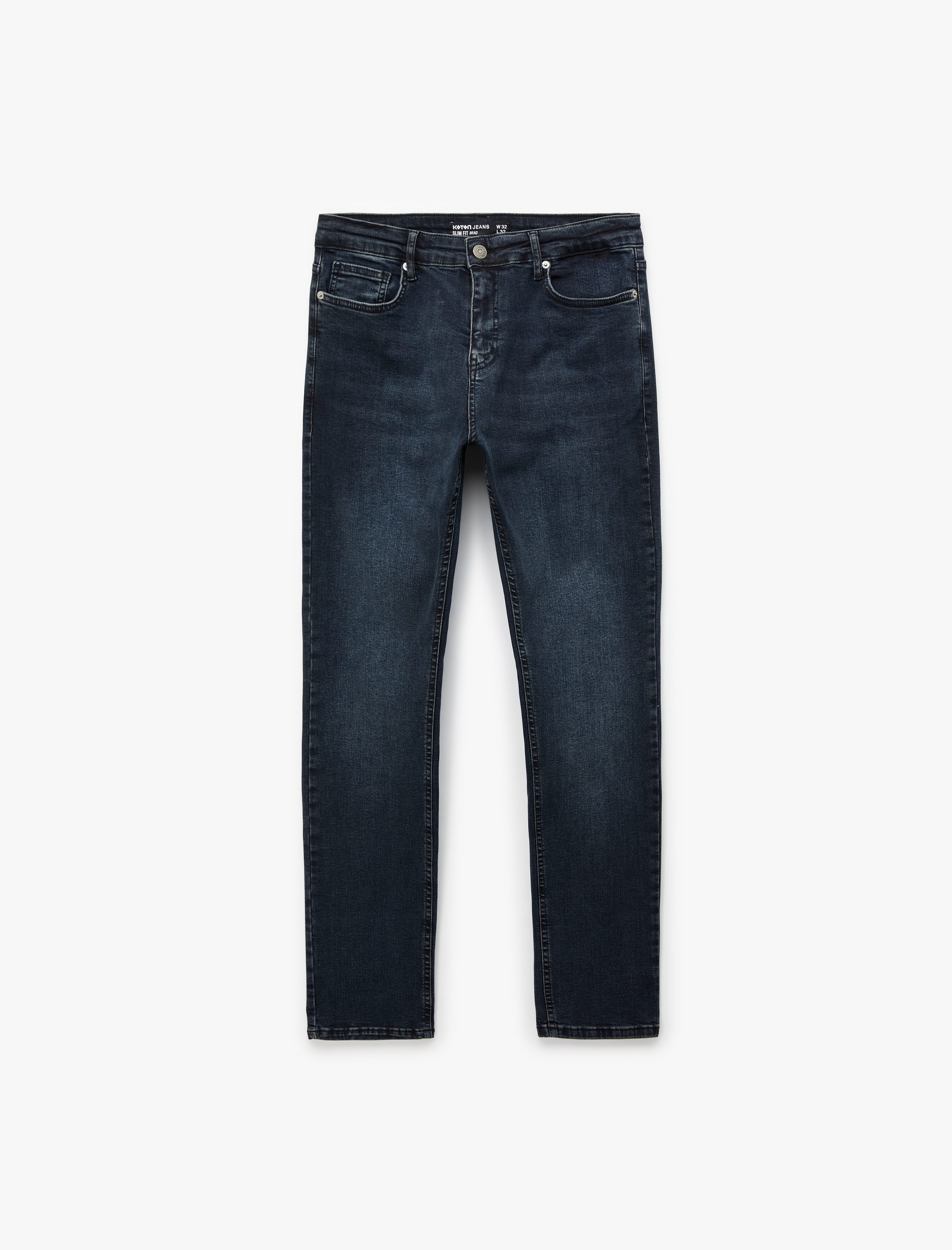   Normal Bel Pamuklu Slim Fit Jean Pantolon - Brad Jean