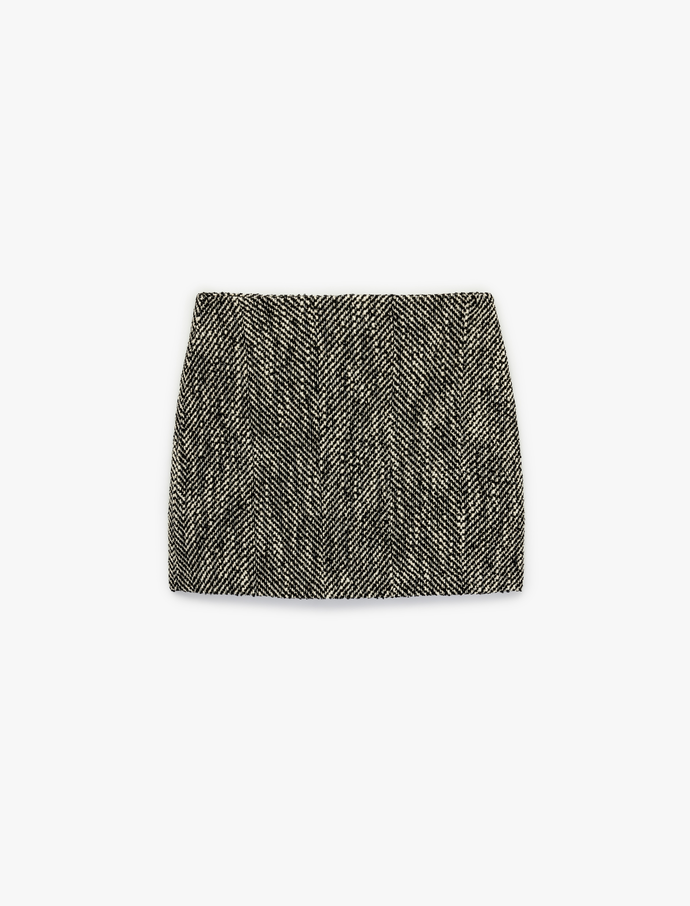   A Kesim Desenli Mini Tüvit Etek