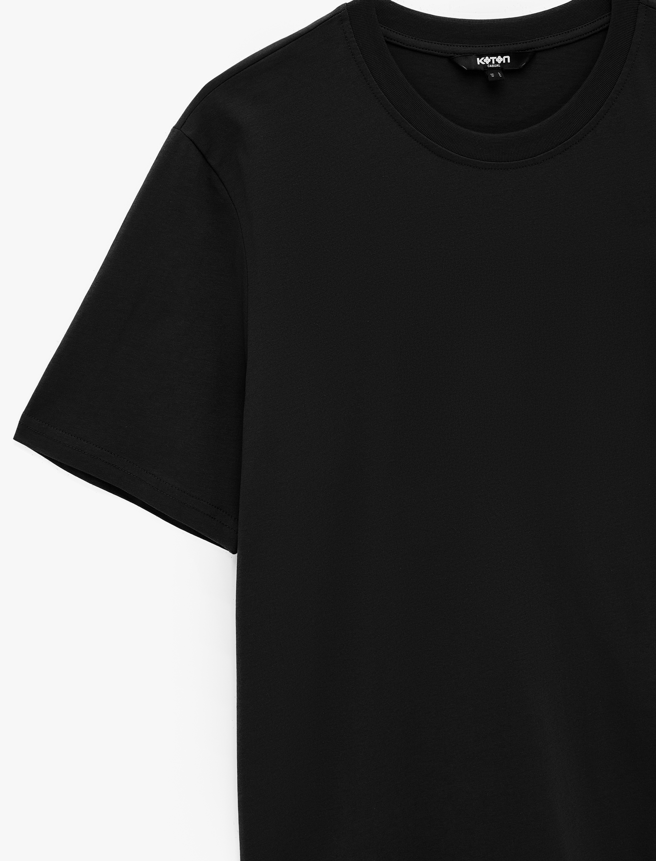   Regular Fit Kısa Kollu Bisiklet Yaka Pamuklu Basic Spor Tişört