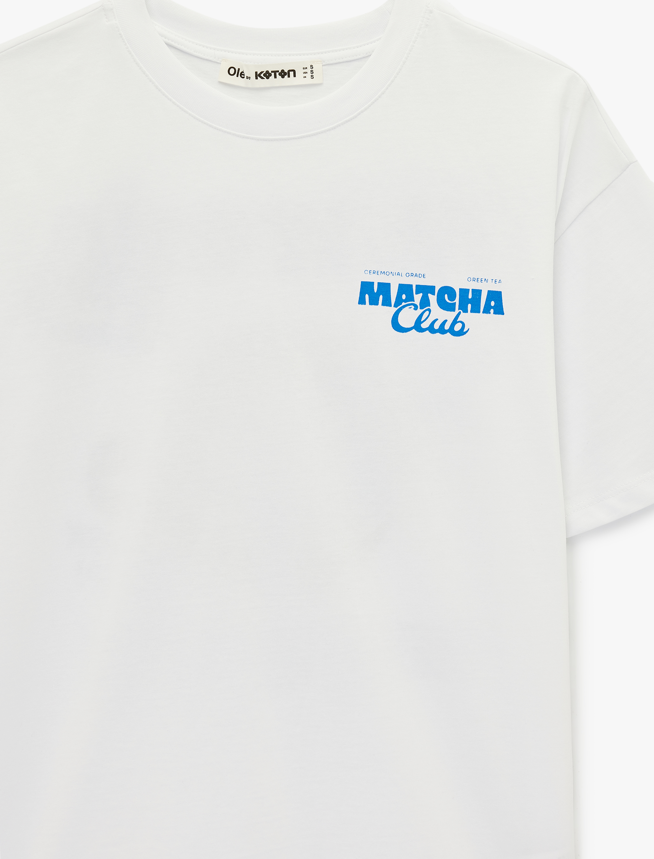   Pamuklu Rahat Kalıp Kısa Kollu Arkası Baskılı Tişört