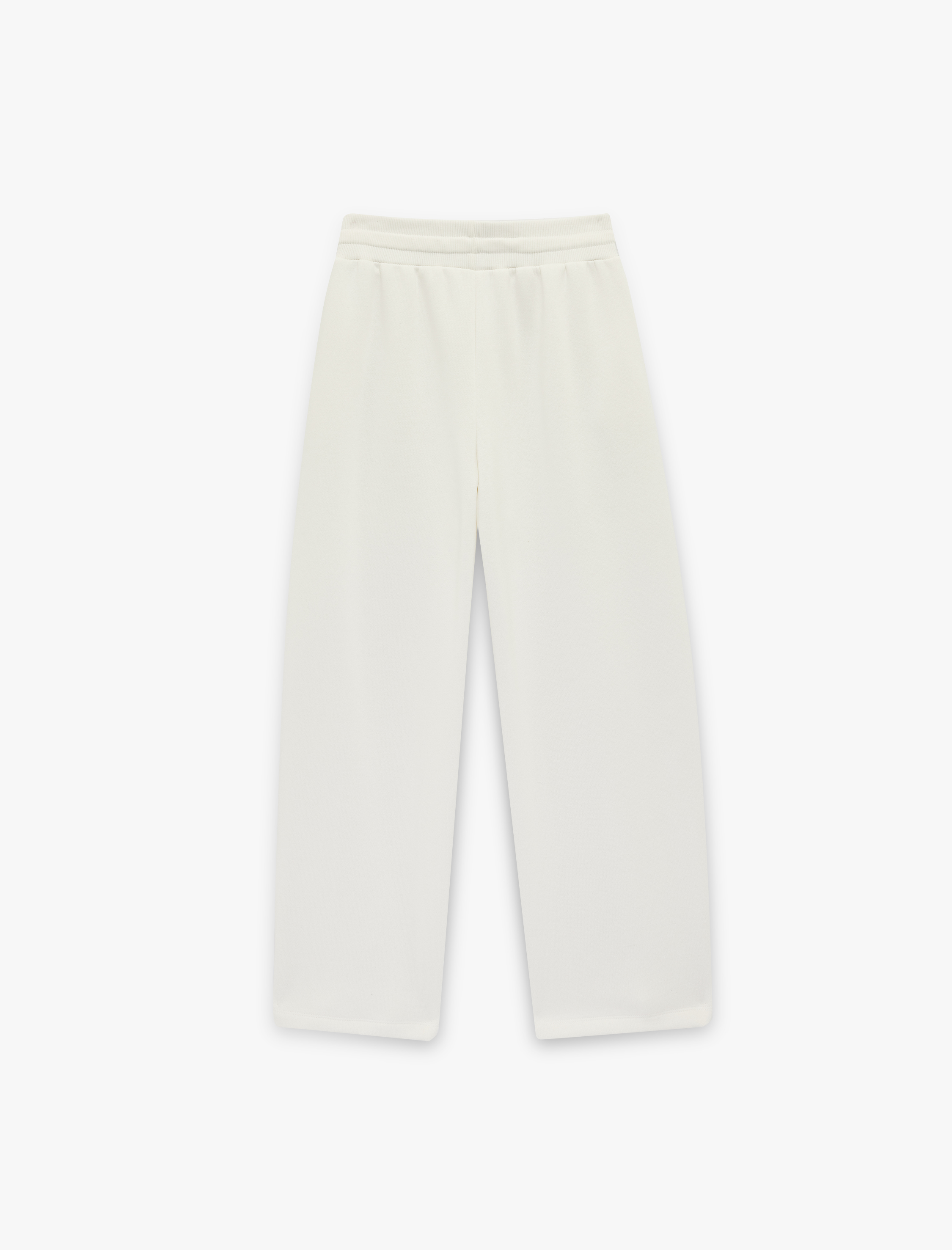   Üç İplik Şardonlu Cepli Beli Bağcıklı Jogger Eşofman Altı