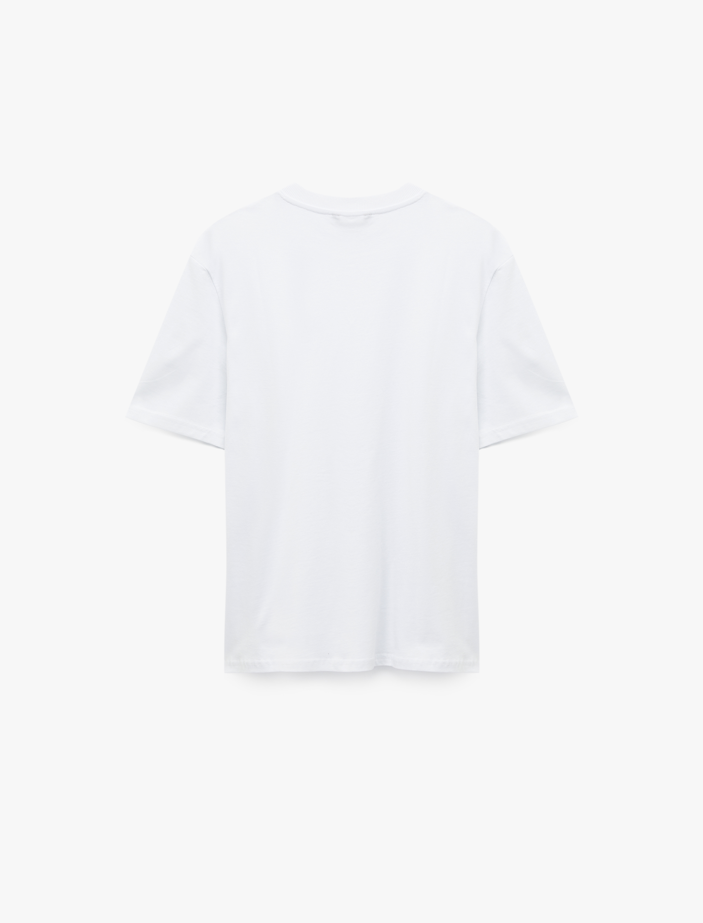   Regular Fit Bisiklet Yaka Pamuklu Basic Kısa Kollu Tişört