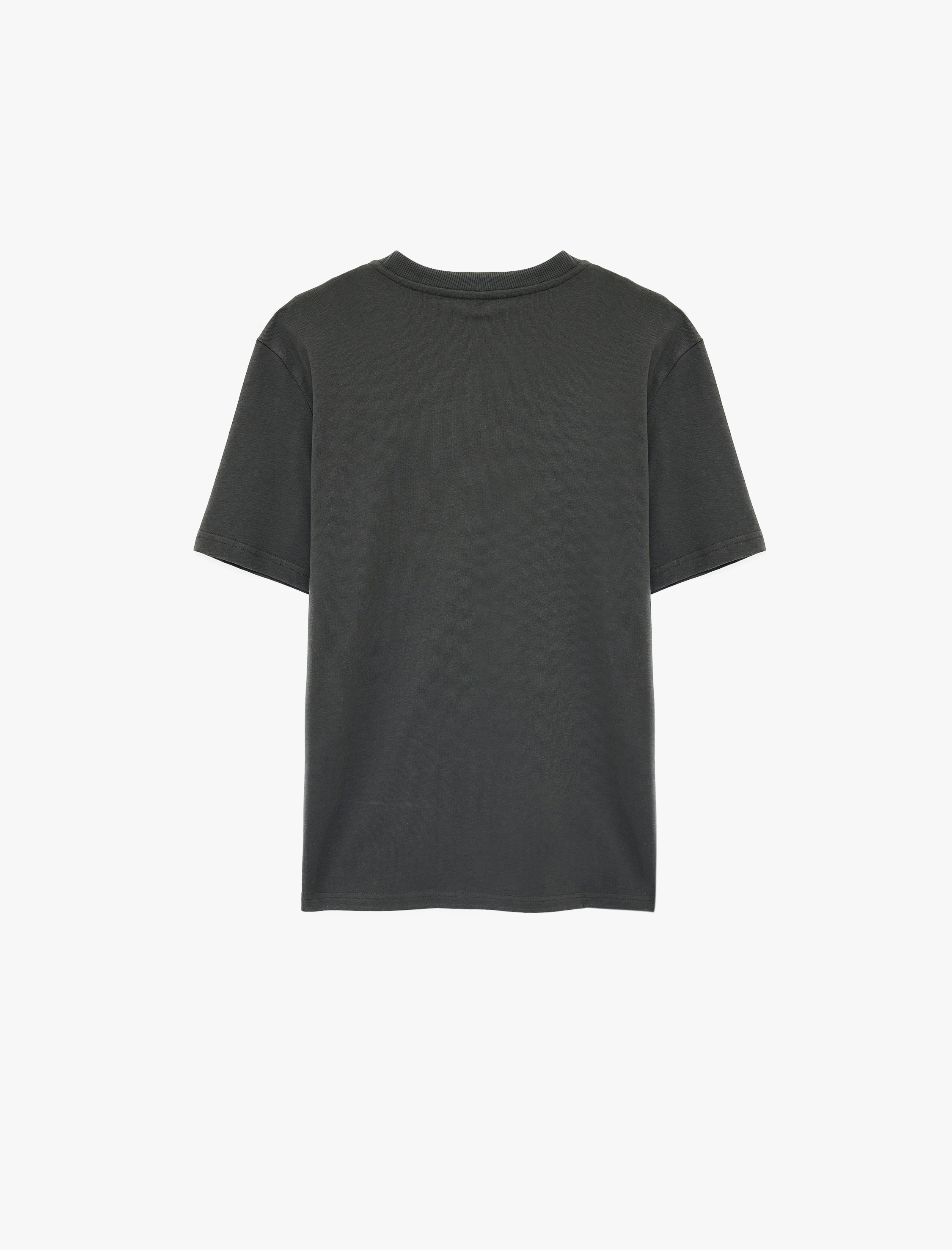   Regular Fit Bisiklet Yaka Pamuklu Basic Kısa Kollu Tişört