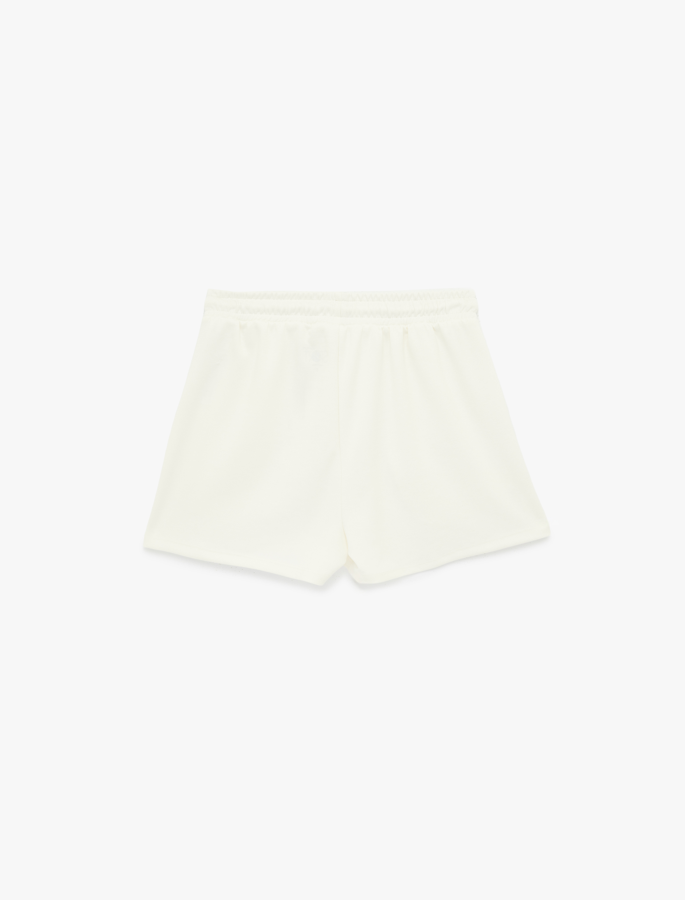   Rahat Kalıp Viskon Karışımlı Beli Bağcıklı Mini Spor Şort