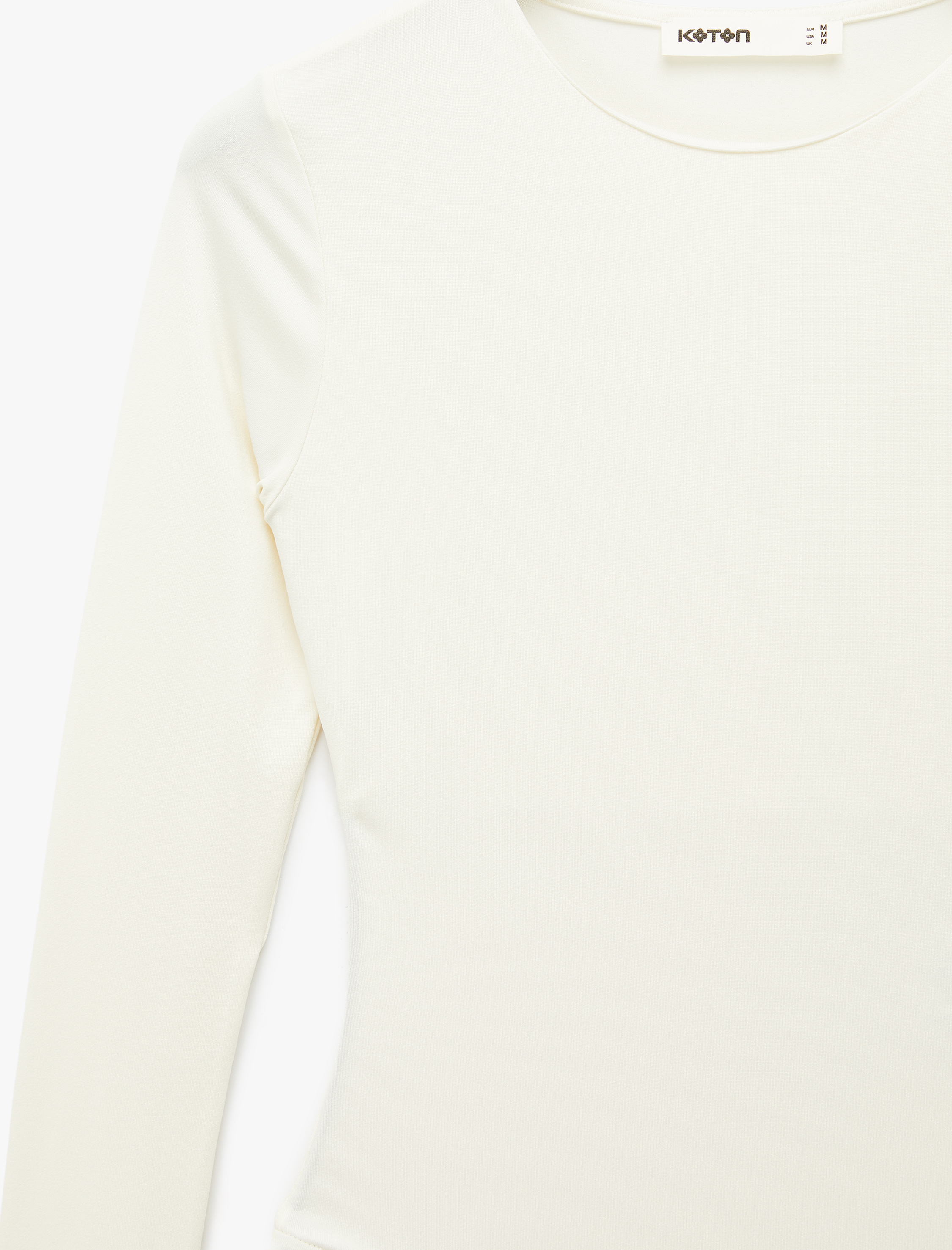   Uzun Kollu Bisiklet Yaka Slim Fit Bodysuit