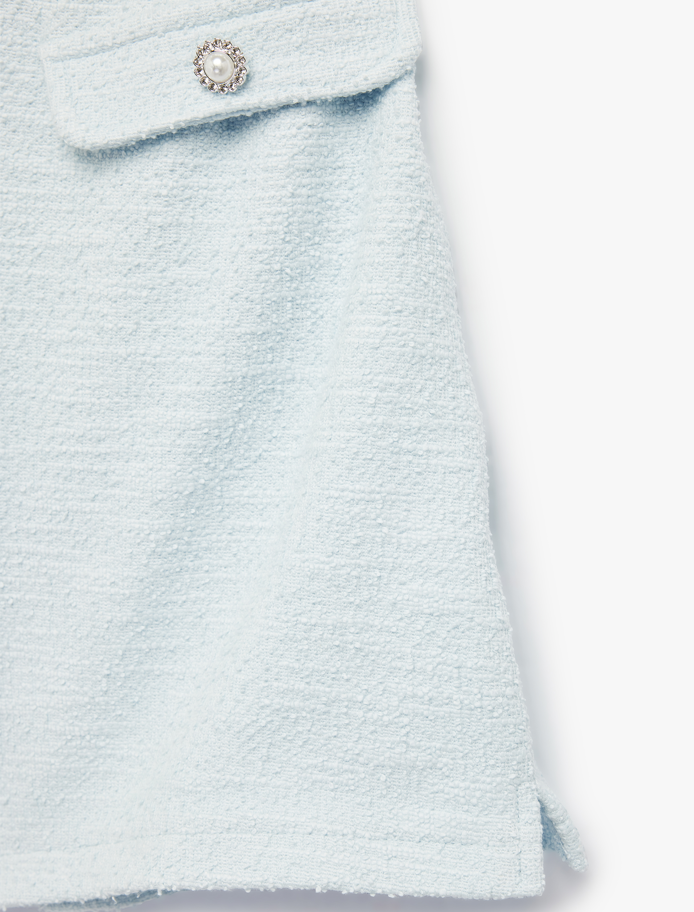  Kız Çocuk Beli Lastikli Kapaklı Cep Detaylı Tüvit Şort