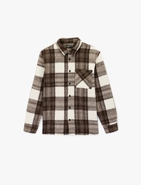 Regular Fit Cepli Klasik Yaka Uzun Kollu Oduncu Gömleği