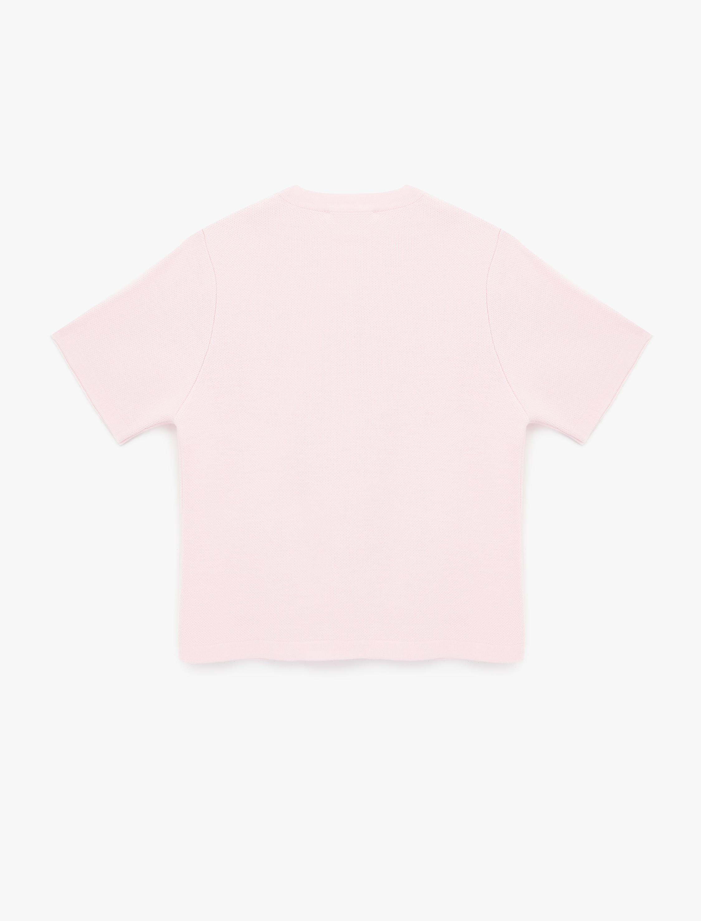   Düğmeli Cepli Kısa Kollu Bisiklet Yaka Triko Hırka