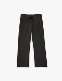 Rahat Kalıp Cepli Beli Bağcıklı Uzun Eşofman Altı