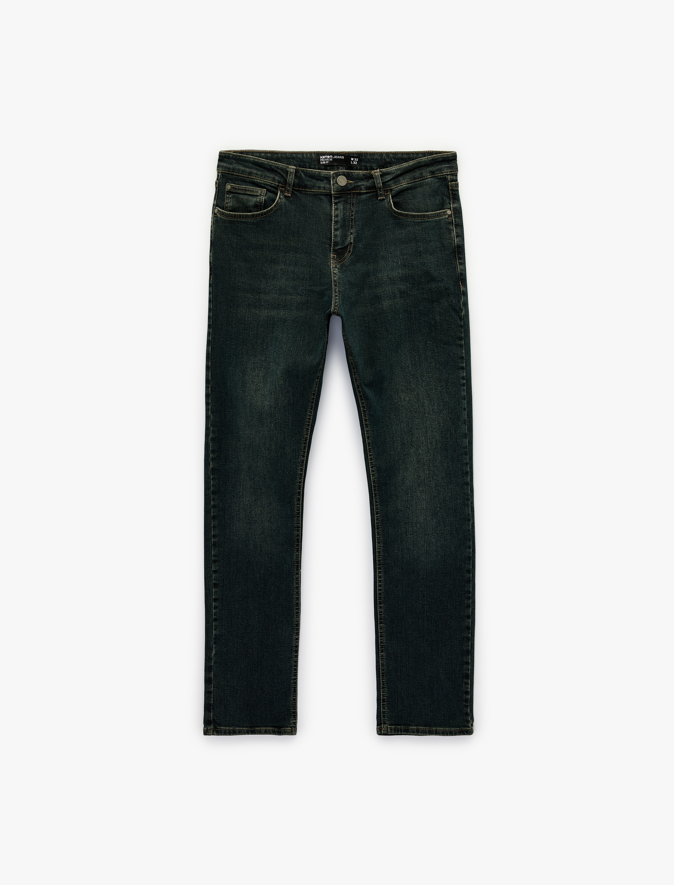   Normal Bel Cepli Slim Fit Jean Pantolon - Brad Jean