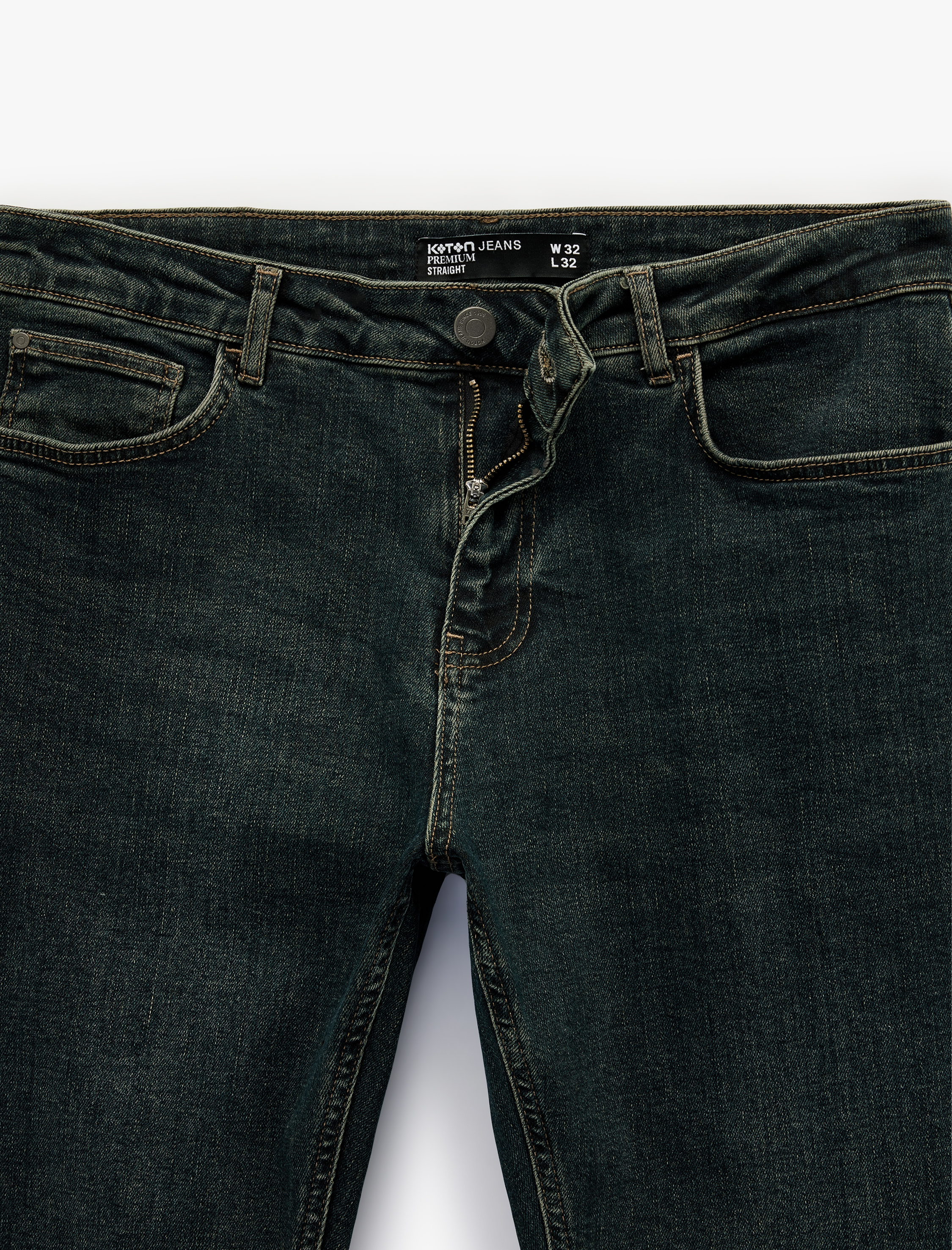   Pamuklu Düz Paça Normal Bel Straight Fit Jean Pantolon - Mark Jean