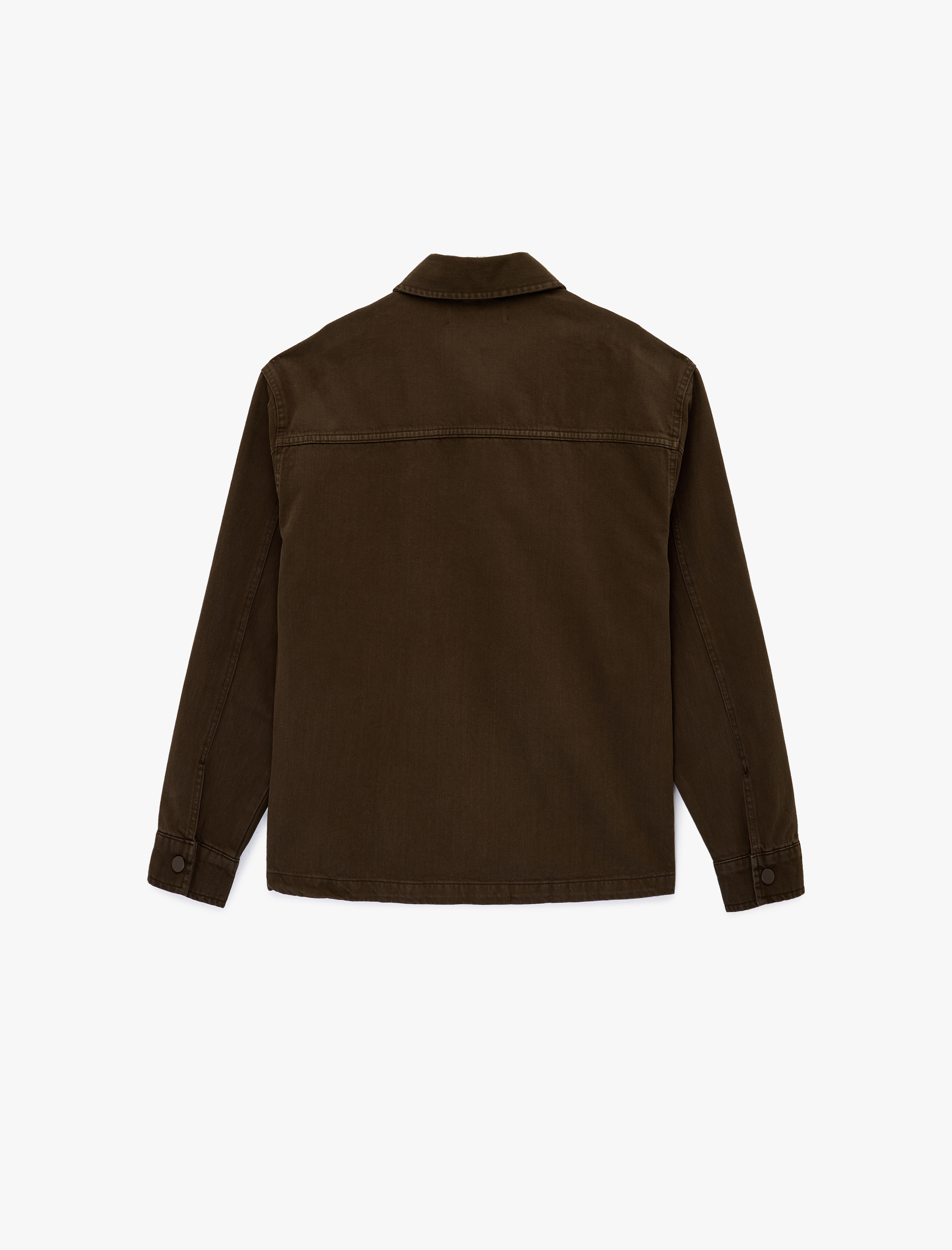   Uzun Kollu Pamuklu Gömlek Yaka Cepli Düğmeli Oversize Jean Ceket