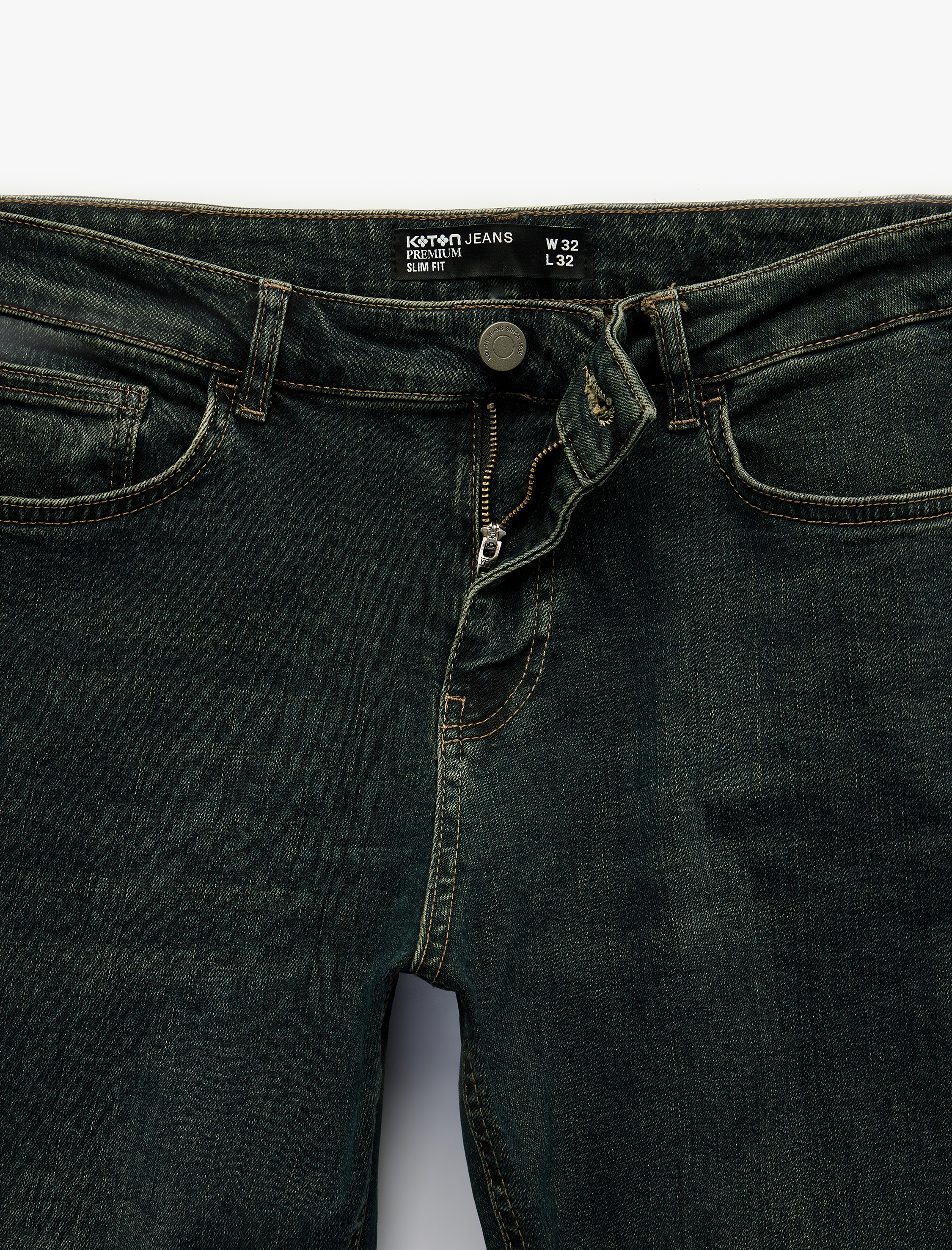   Normal Bel Cepli Slim Fit Jean Pantolon - Brad Jean