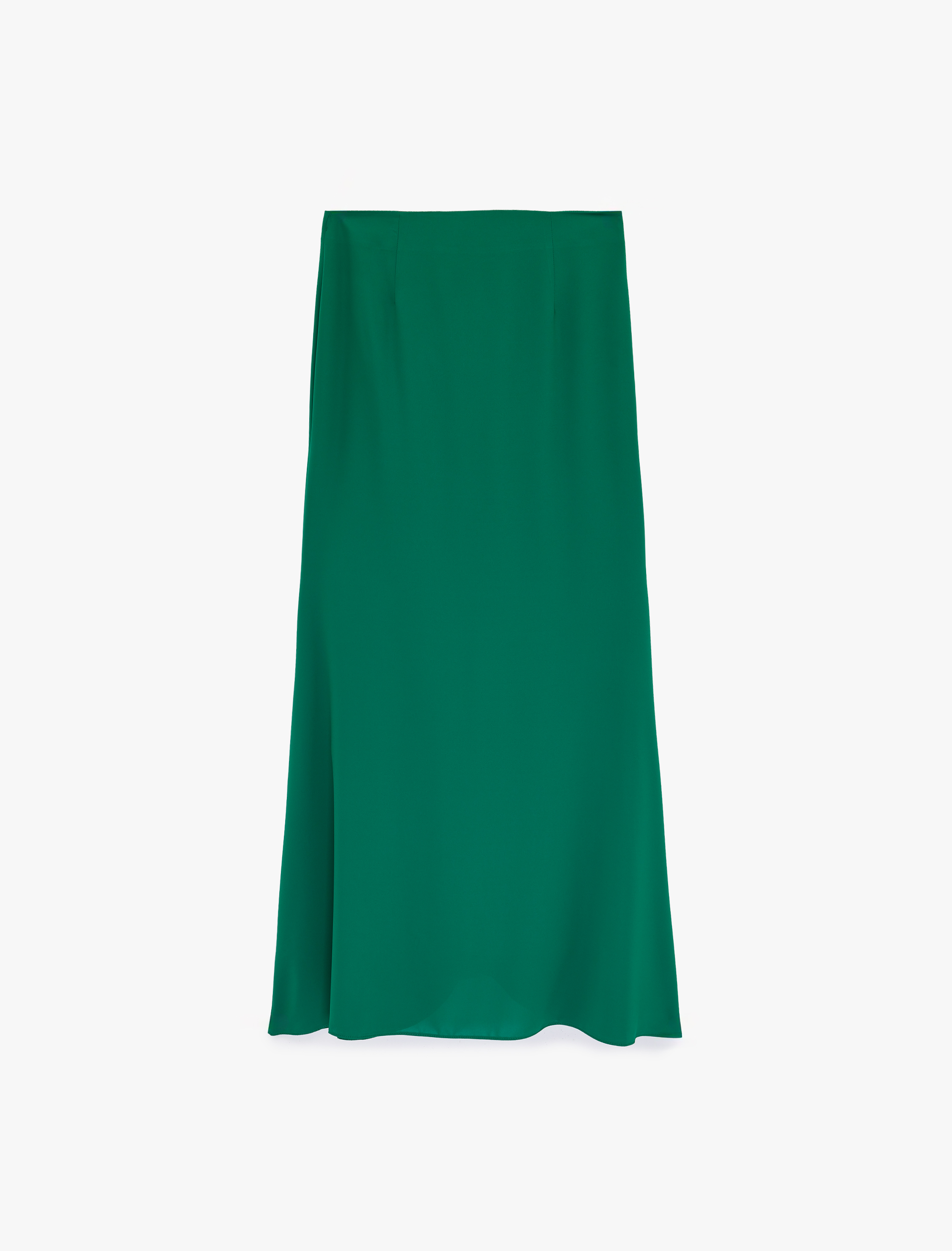   Balık Kesim Saten Uzun Etek