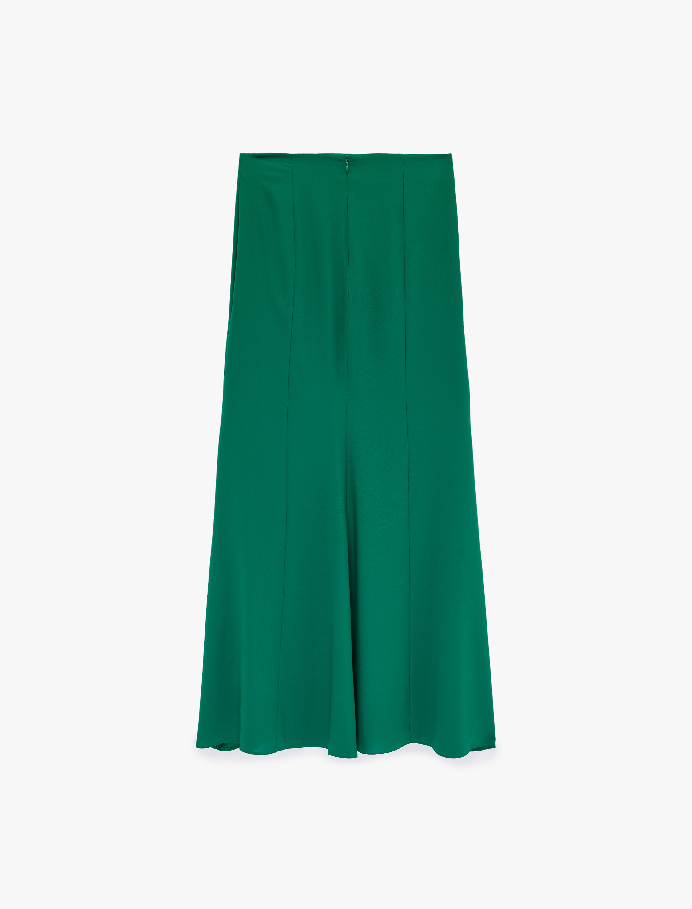   Balık Kesim Saten Uzun Etek