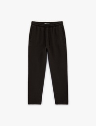 Regular Fit Pamuklu Cepli Beli Bağcıklı Pantolon