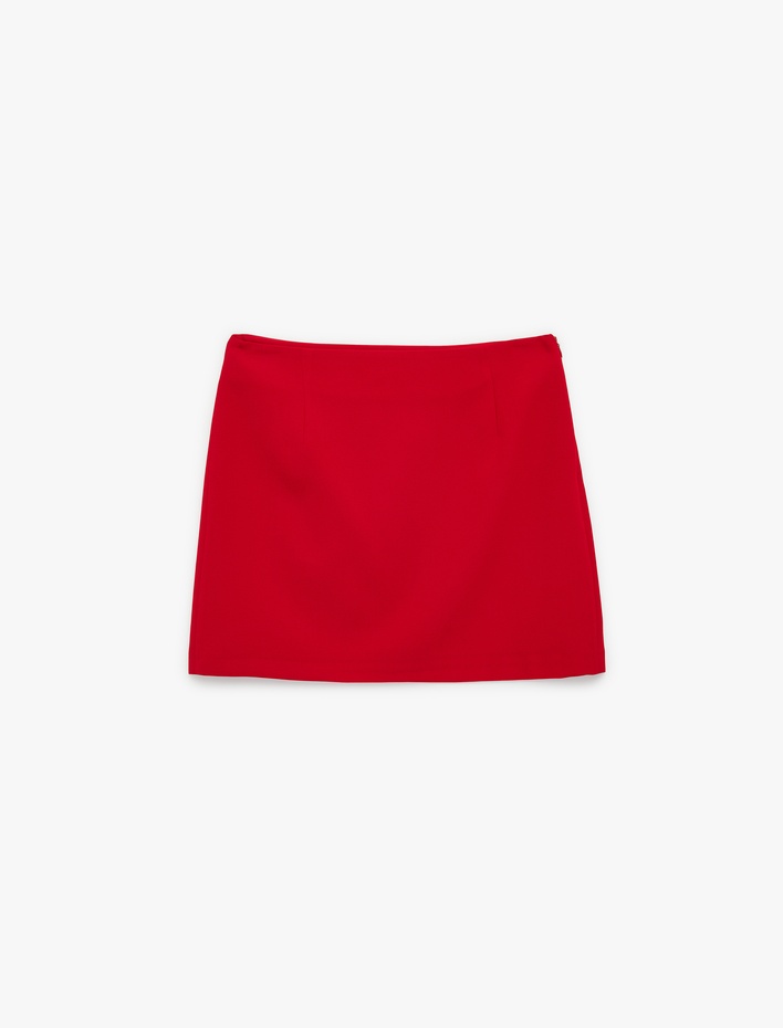  Krep Kumaş Mini A Kesim Etek