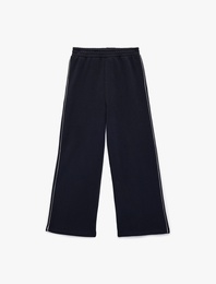 Beli Lastikli Geniş Paça Eşofman Altı