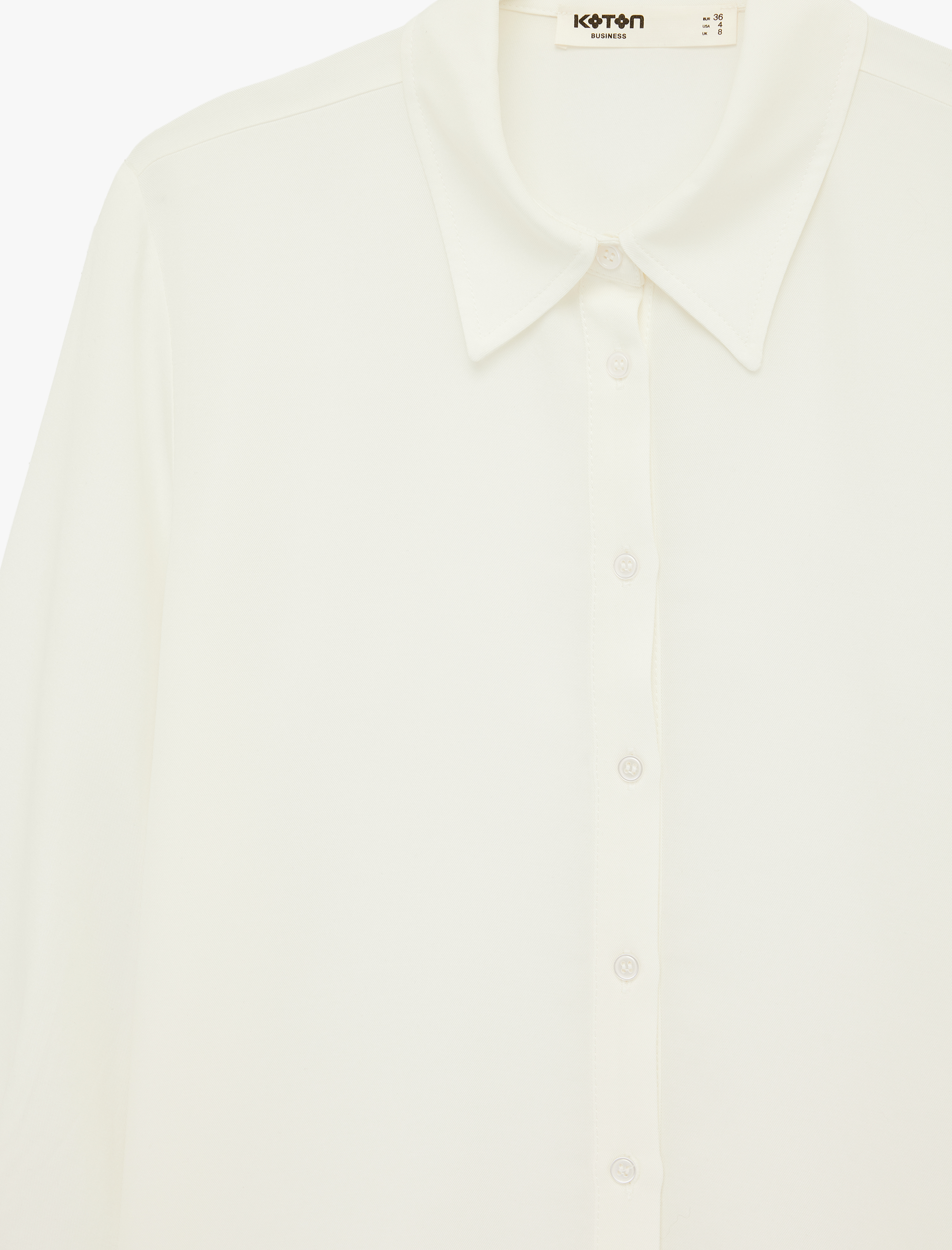   Regular Fit Düğmeli Viskon Karışımlı Klasik Yaka Uzun Kollu Gömlek