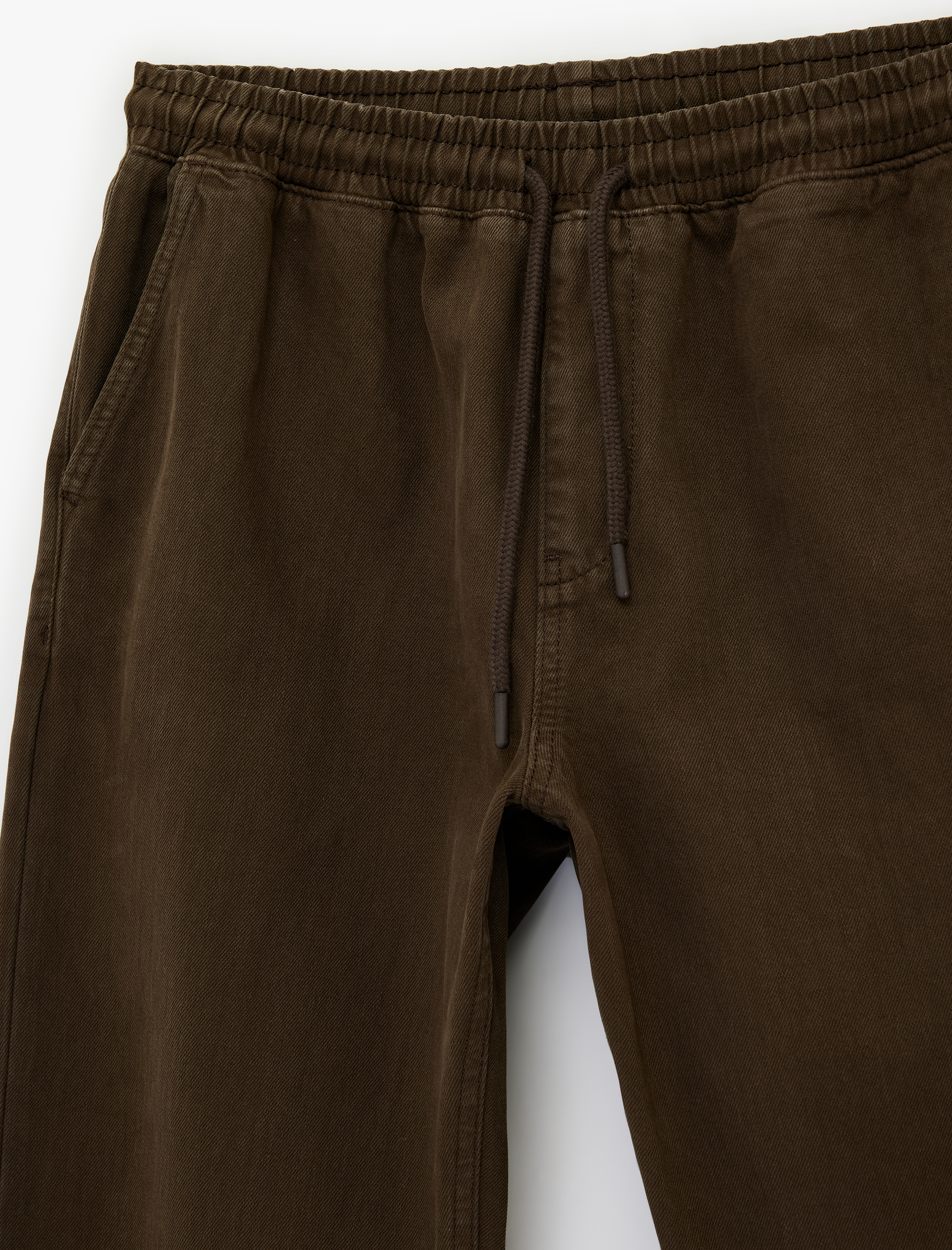   Regular Fit Cepli Beli Bağcıklı Bol Baggy Jean Pantolon