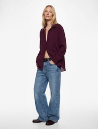 Modal Kumaş Regular Fit Uzun Kollu Klasik Yaka Gömlek