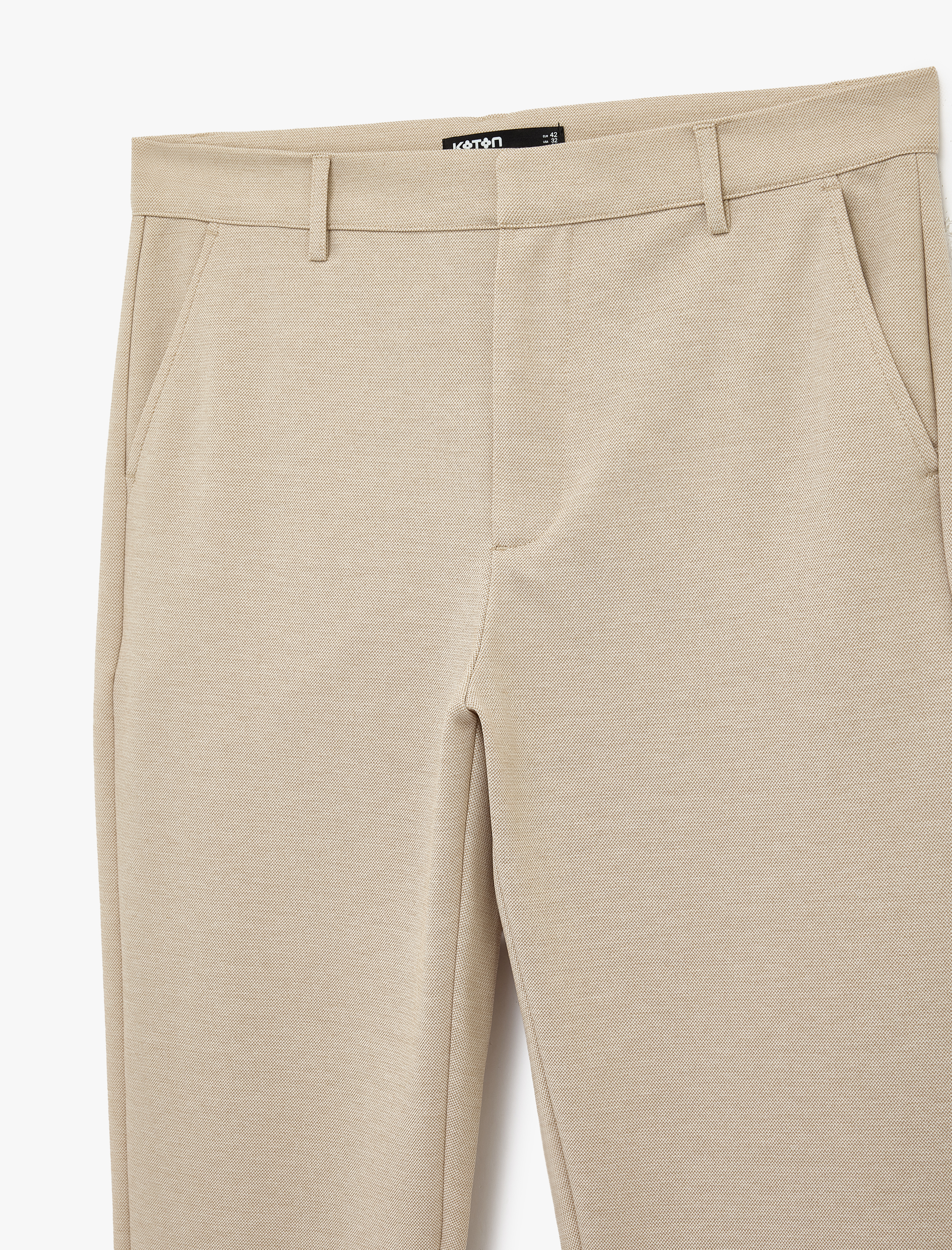   Slim Fit Normal Bel Cepli Kumaş Pantolon