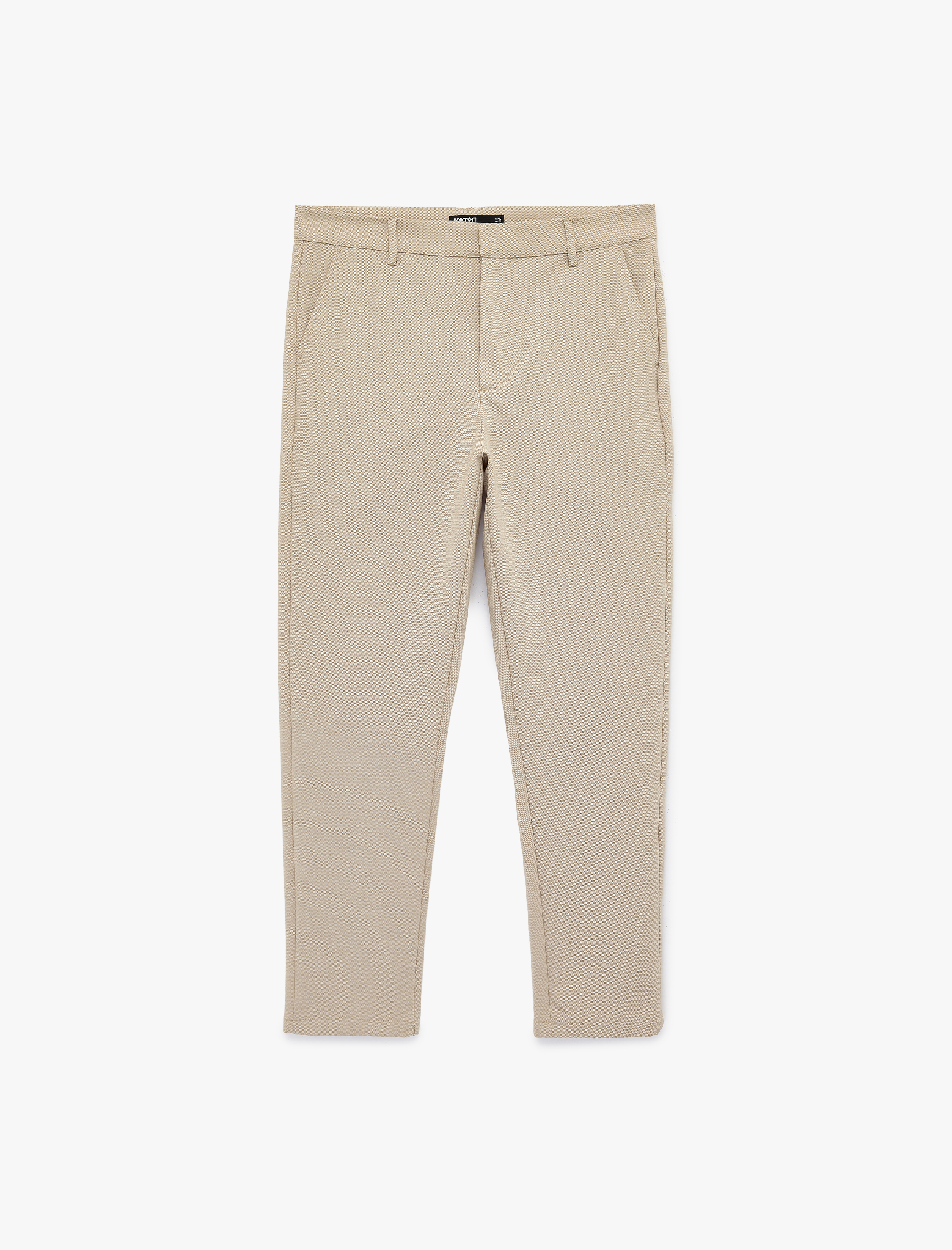   Slim Fit Normal Bel Cepli Kumaş Pantolon