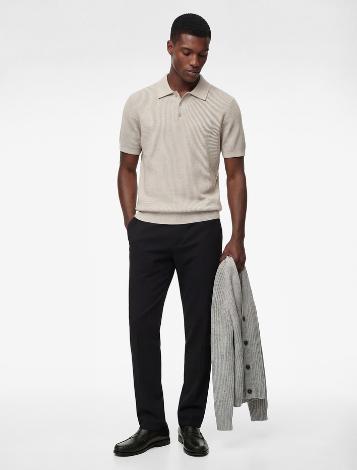  Slim Fit Normal Bel Cepli Kumaş Pantolon