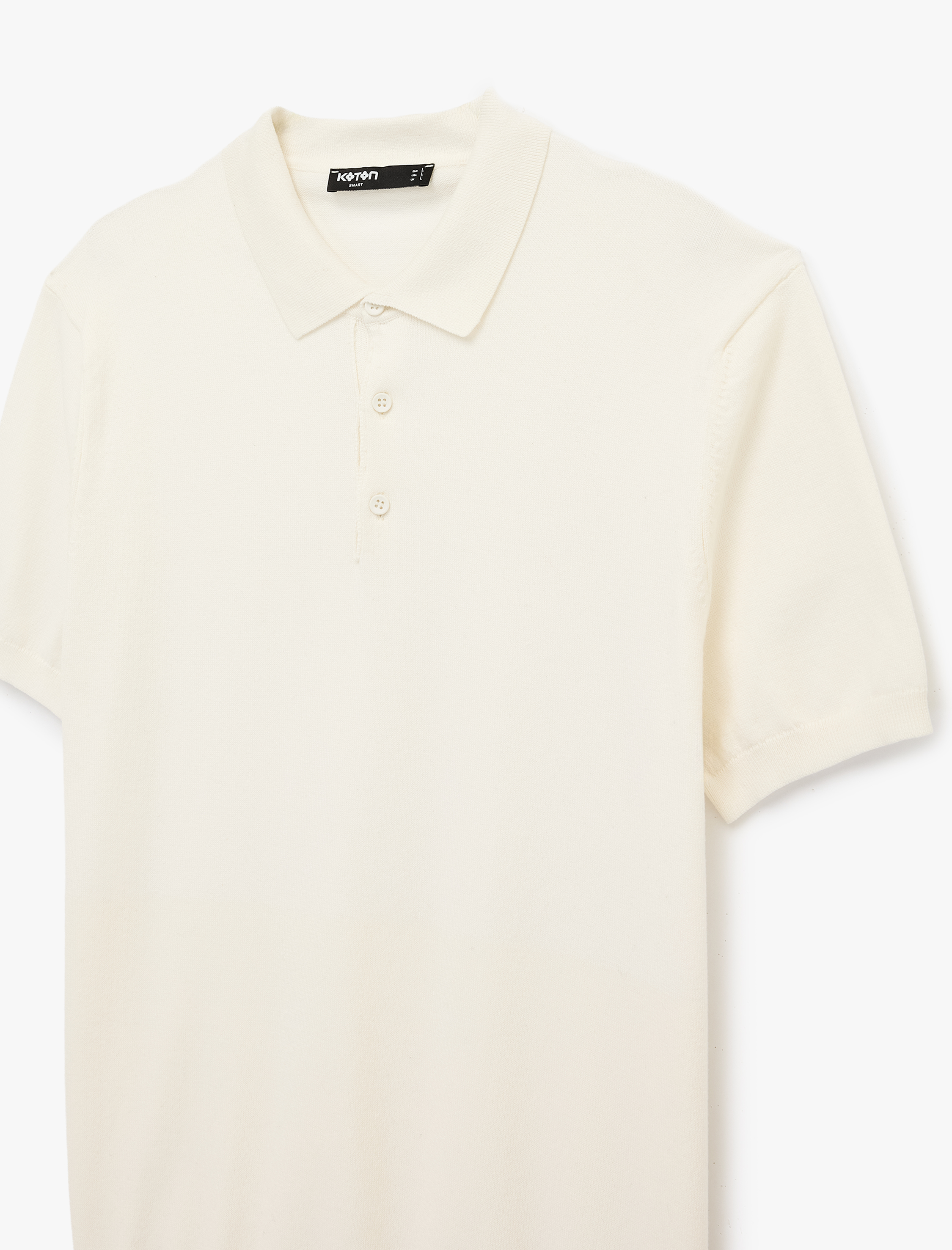   Regular Fit Kol Detaylı Düğmeli Polo Yaka Kısa Kollu Triko Tişört