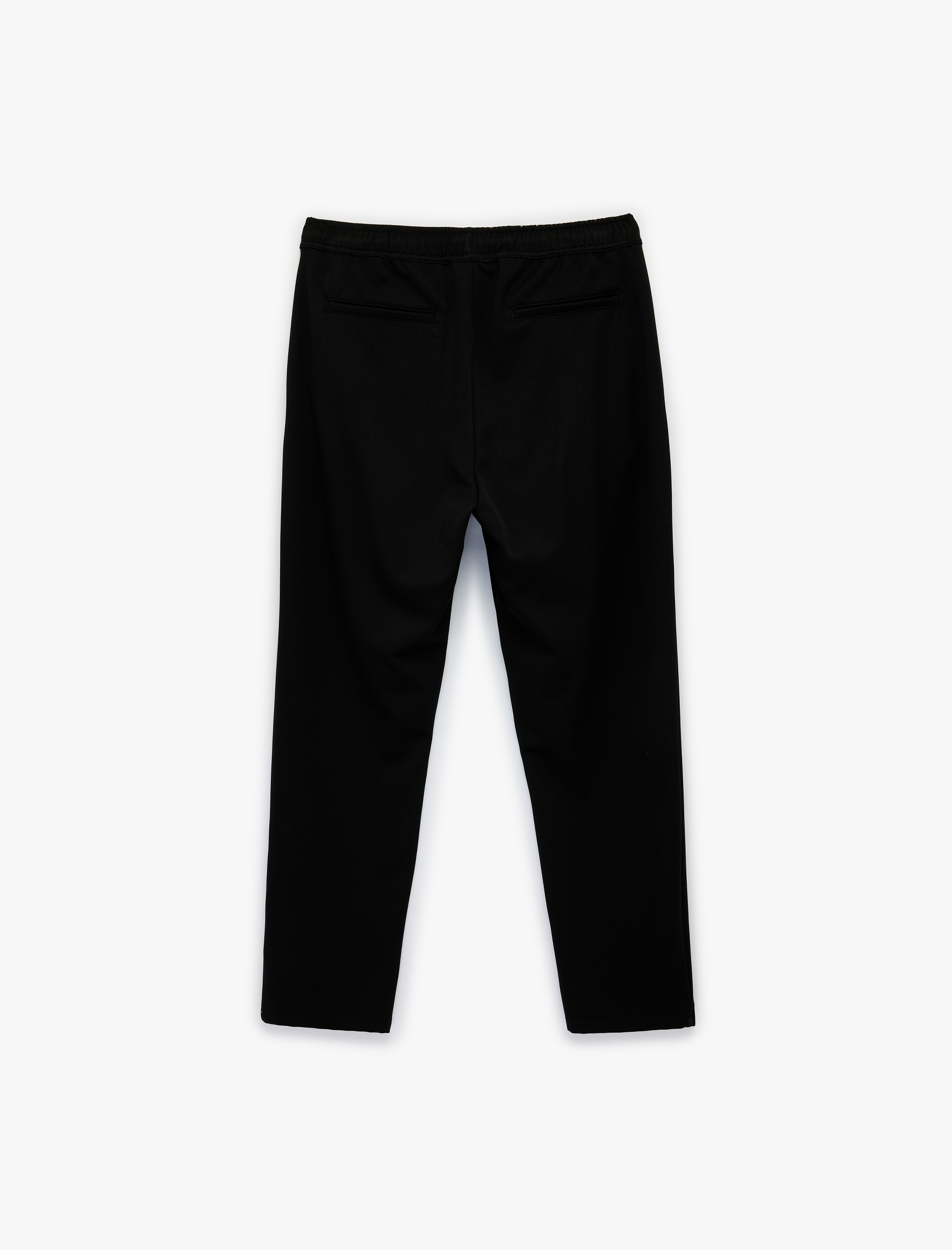   Regular Fit Cepli Beli Bağcıklı Kumaş Pantolon