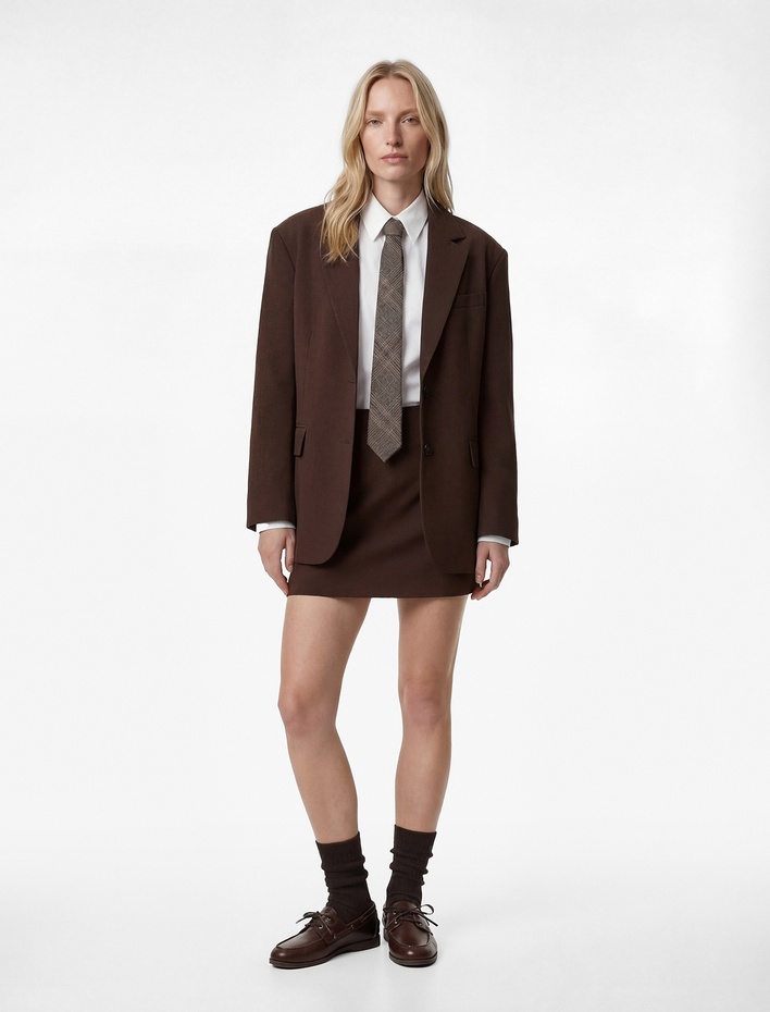  Regular Fit A Kesim Mini Etek