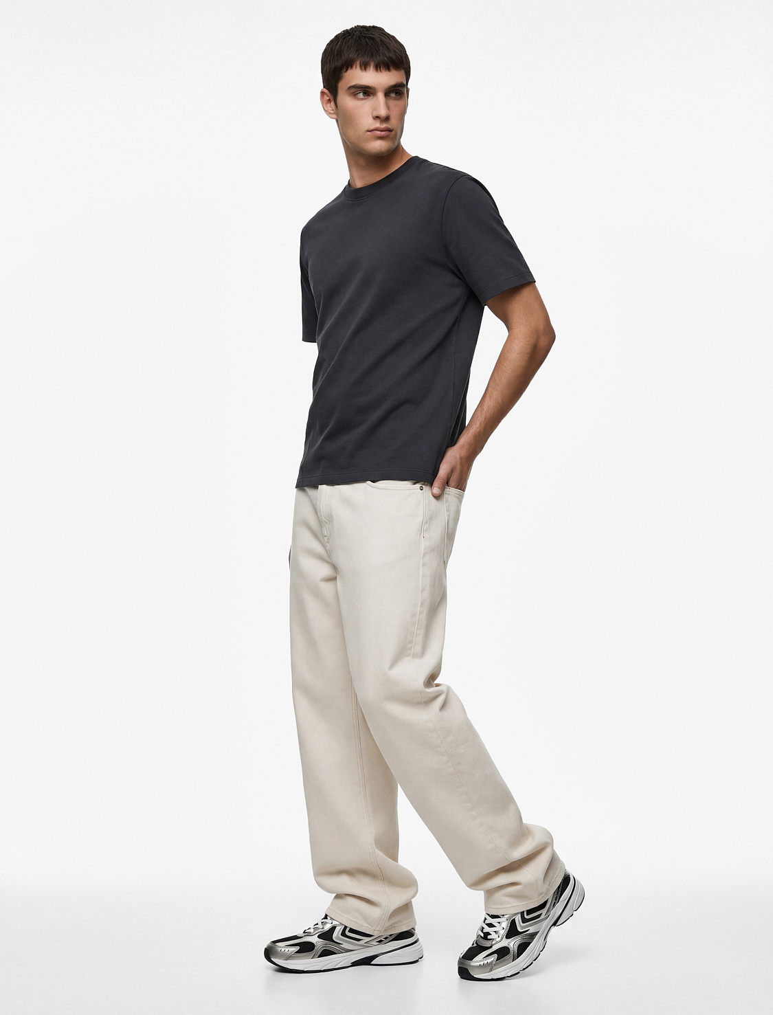   Pamuklu Regular Fit Kısa Kollu Basic Bisiklet Yaka Tişört