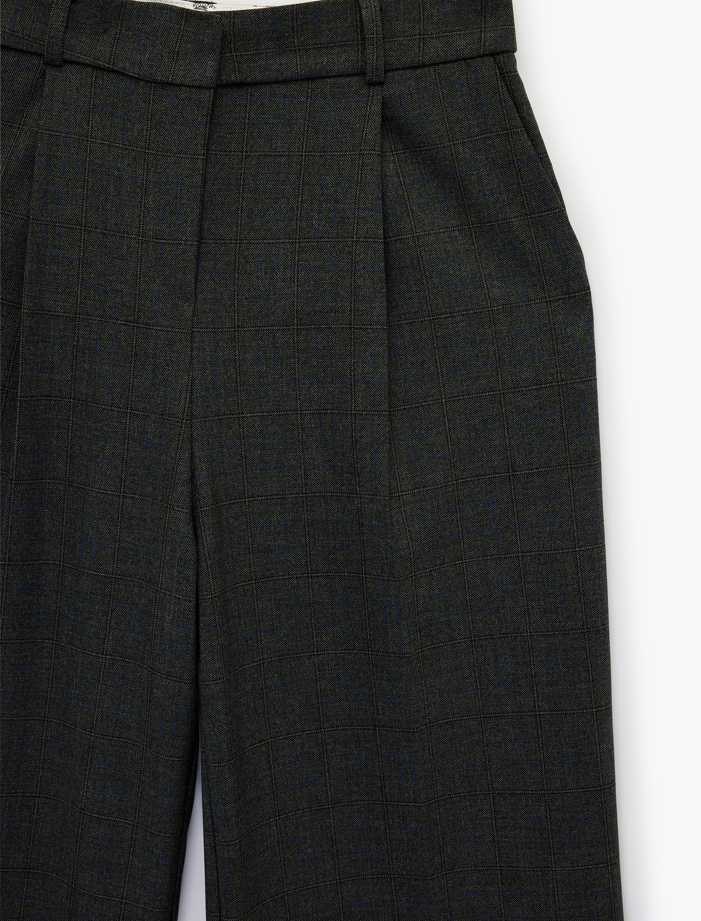   Yüksek Bel Cepli Viskon Karışımlı Palazzo Pantolon