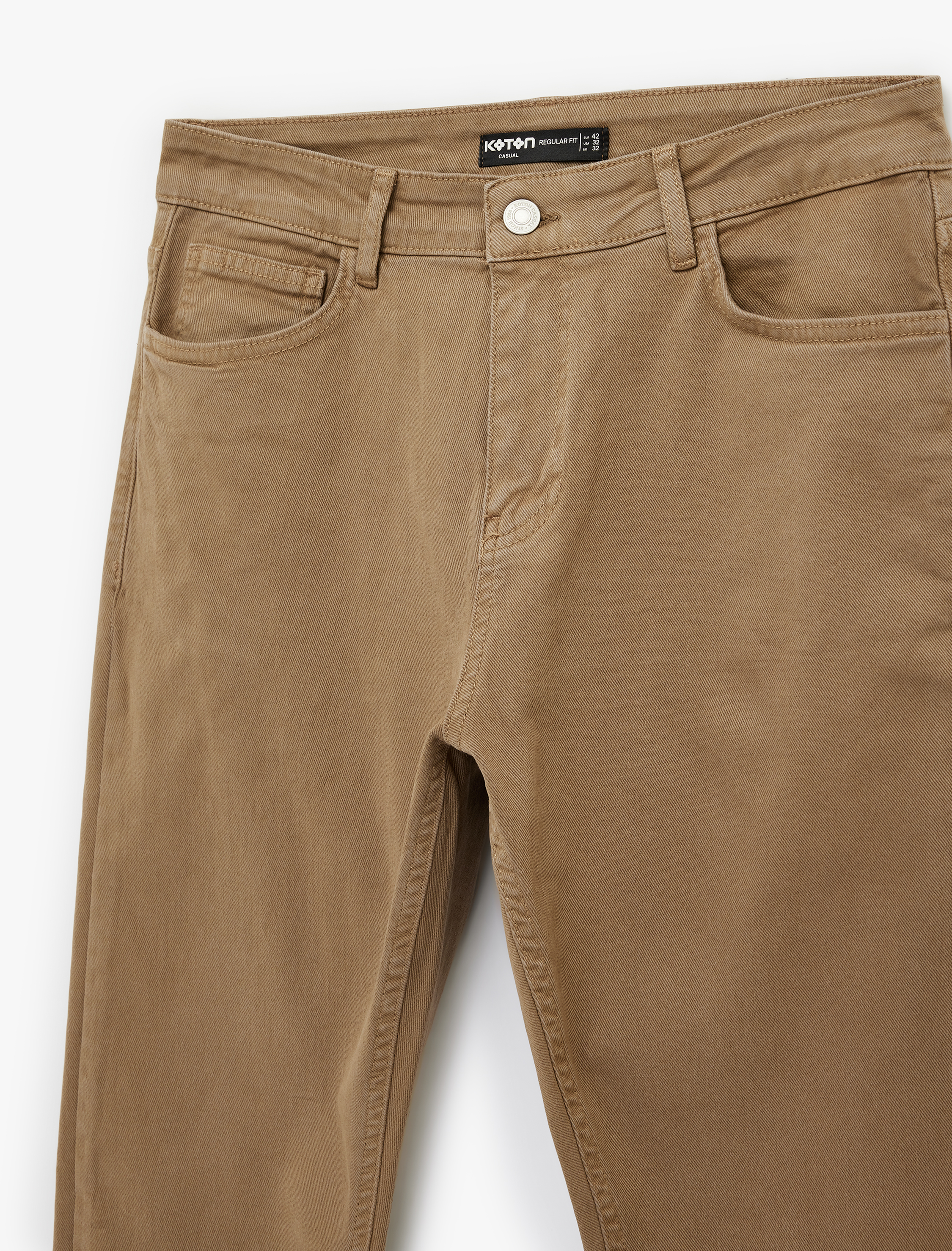   Pamuklu Cepli Düğmeli Regular Fit Pantolon