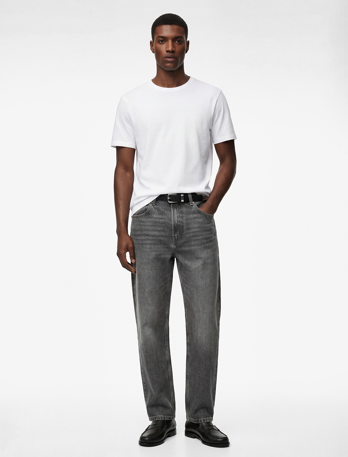   Kısa Kollu Pamuklu Bisiklet Yaka Basic Slim Fit Tişört