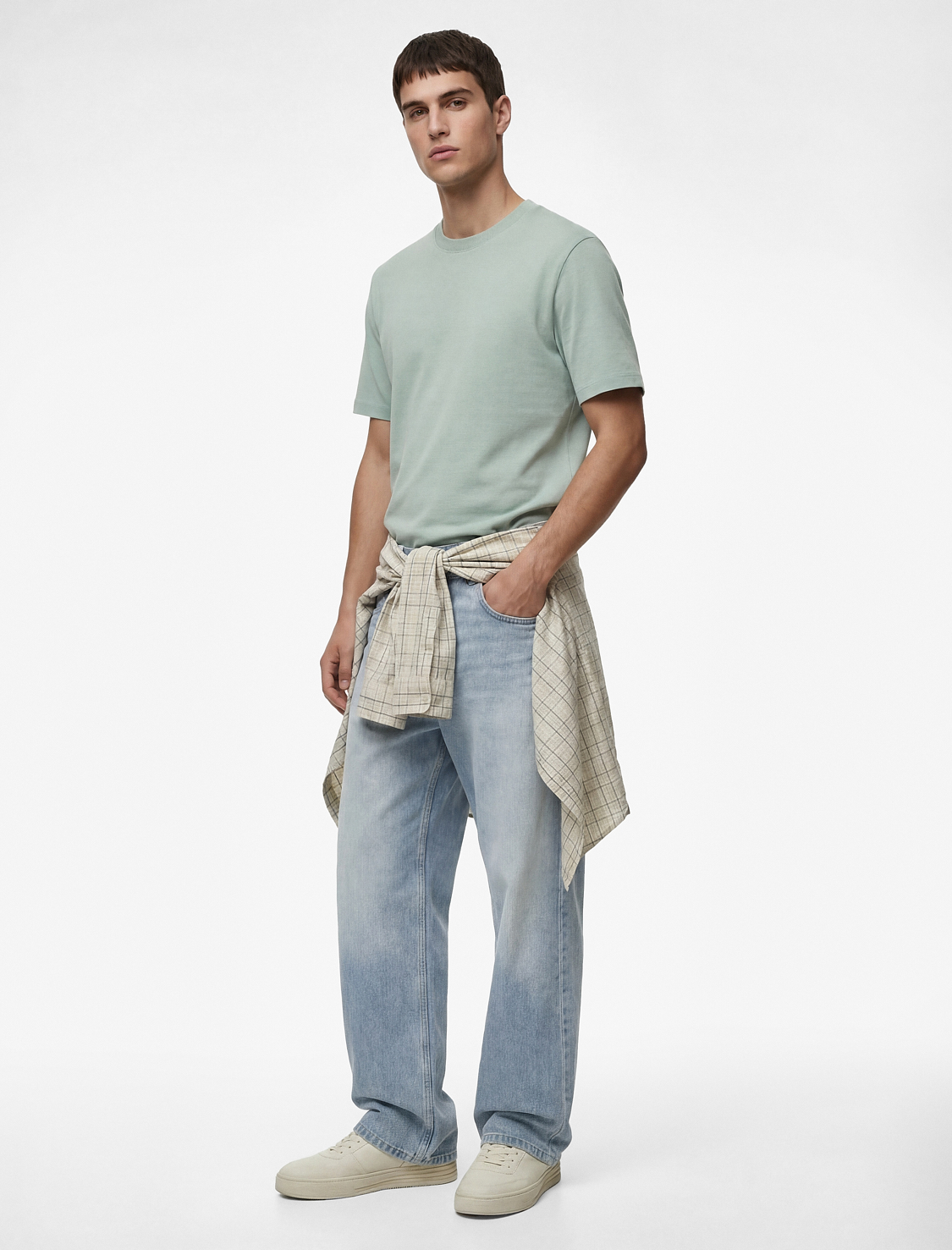   Pamuklu Regular Fit Kısa Kollu Basic Bisiklet Yaka Tişört