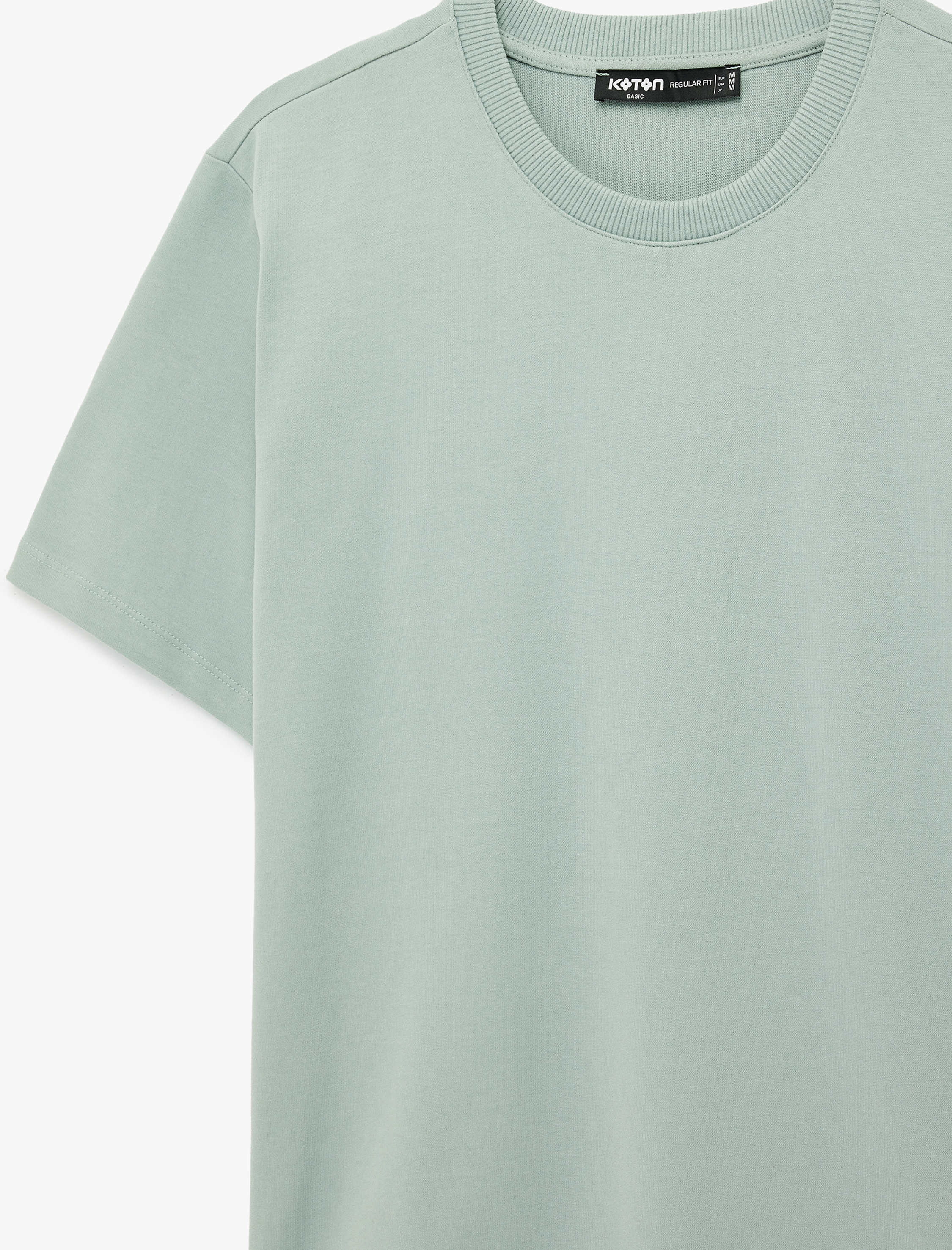   Pamuklu Regular Fit Kısa Kollu Basic Bisiklet Yaka Tişört