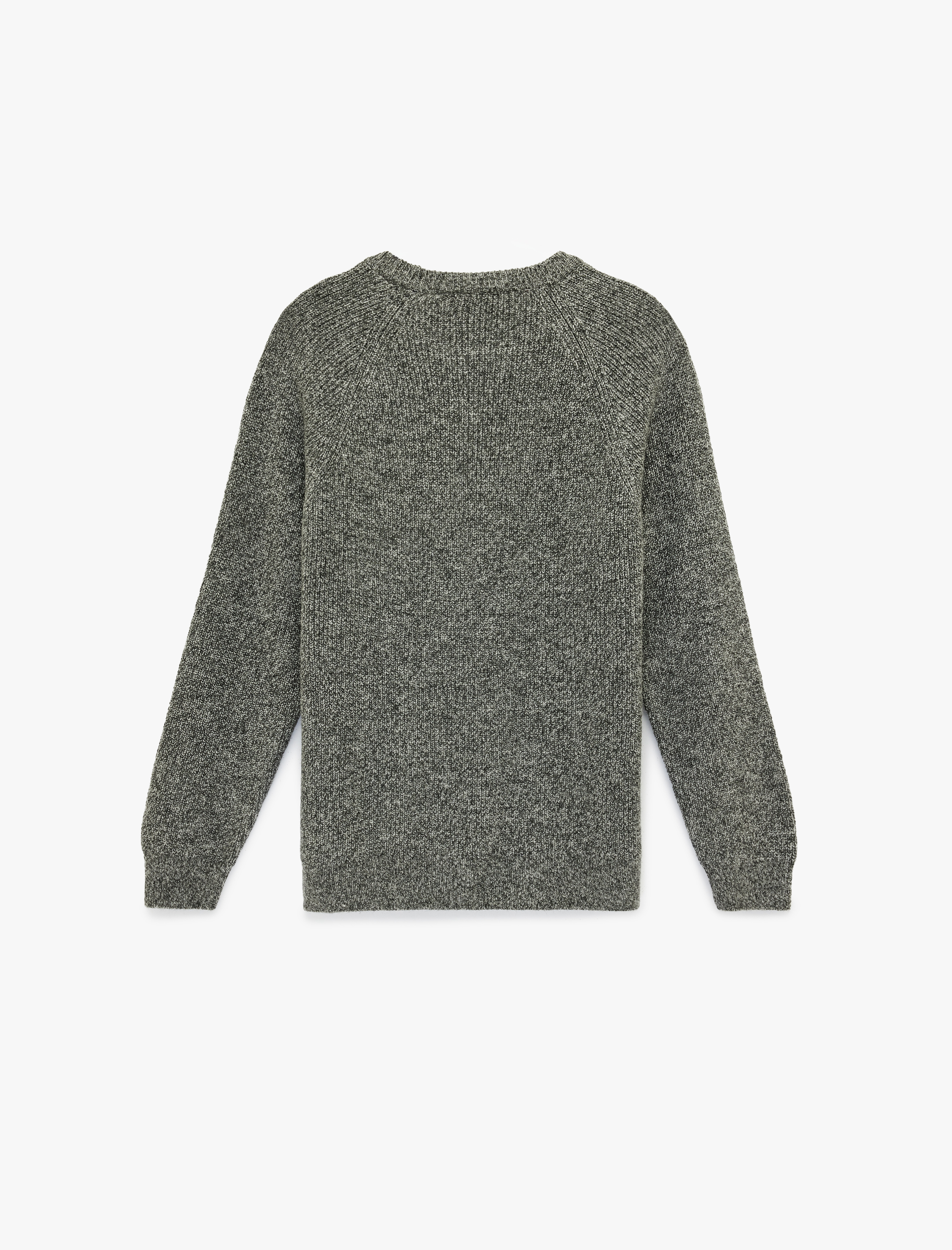   Regular Fit Uzun Kollu Bisiklet Yaka Triko Kazak