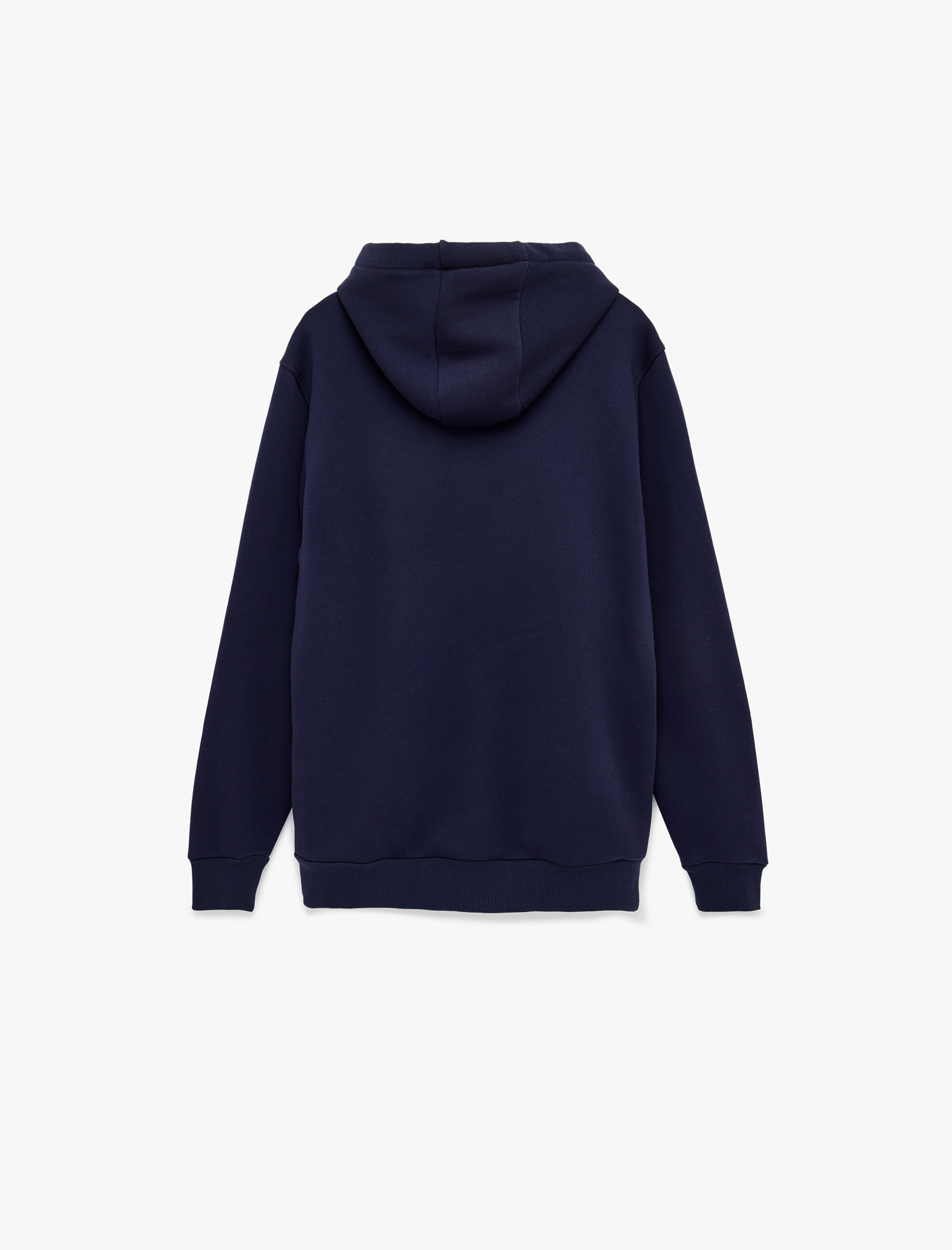   Pamuklu Uzun Kollu Baskılı Kapşonlu Sweatshirt