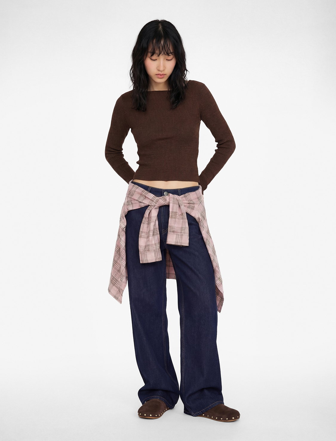   Slim Fit Uzun Kollu Asimetrik Yaka Triko Kazak