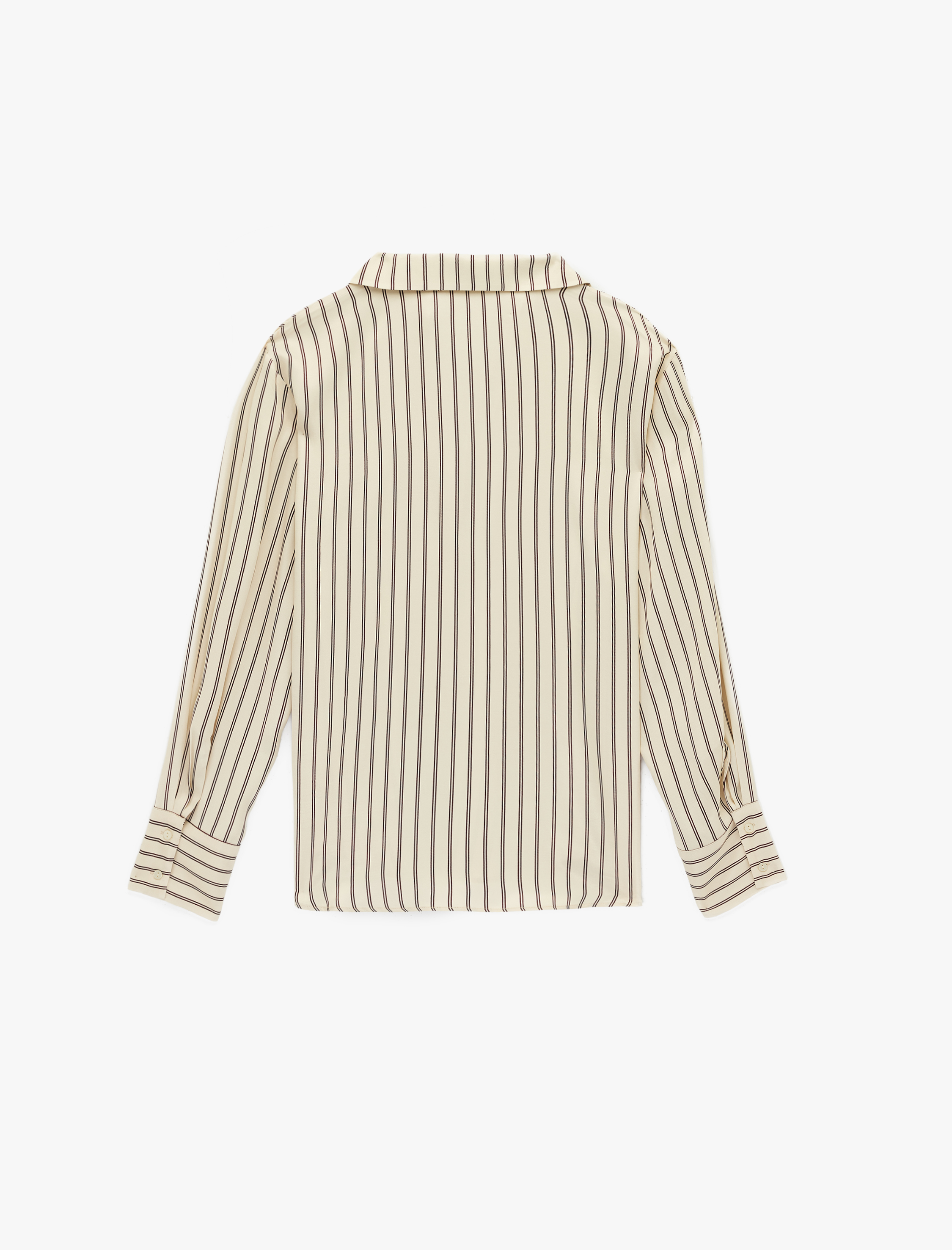   Rahat Kalıp Düğmeli Klasik Yaka Uzun Kollu Viskon Gömlek