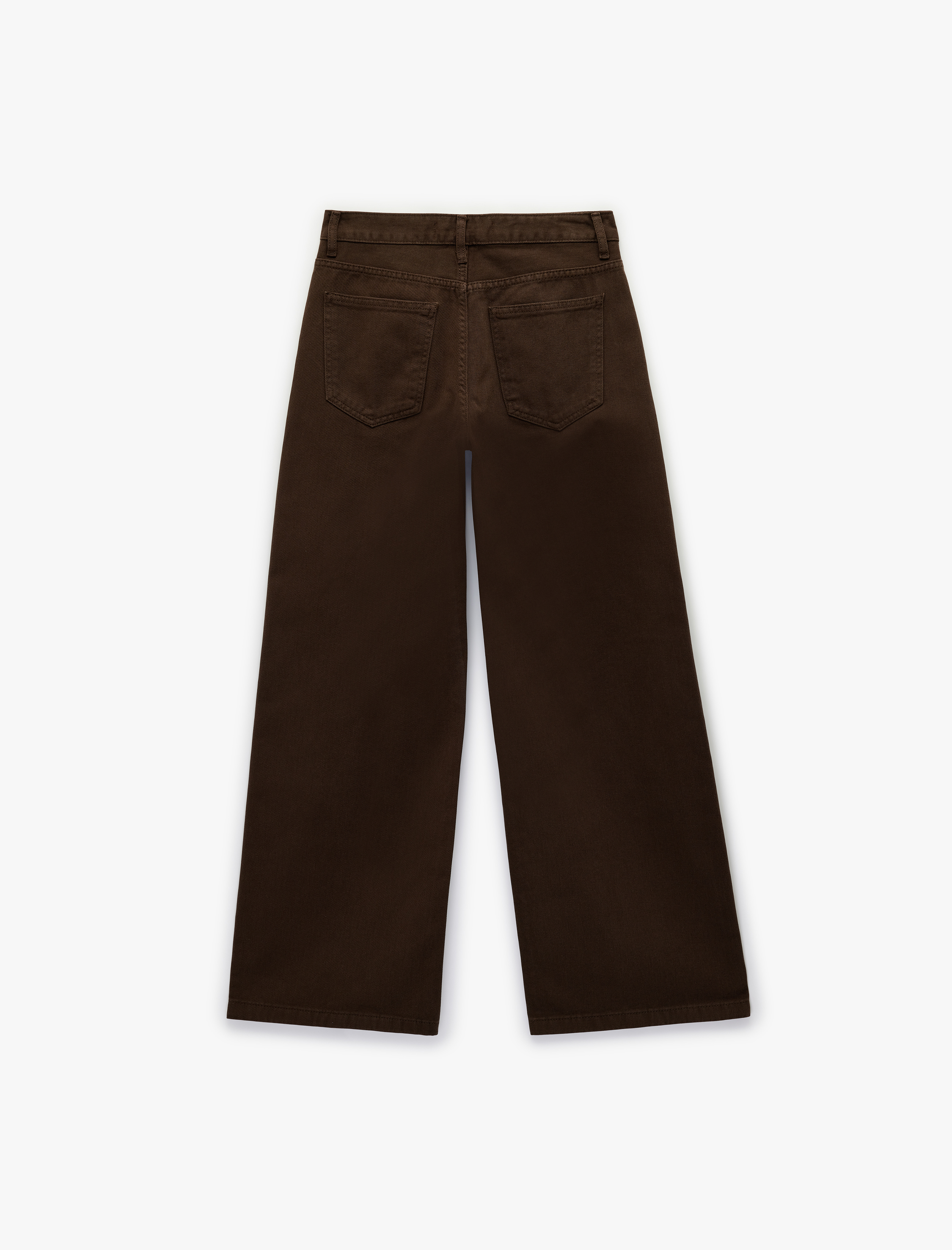   Pamuklu Düşük Bel Bol Kesim Denim Pantolon - Loose Straight Fit Jean