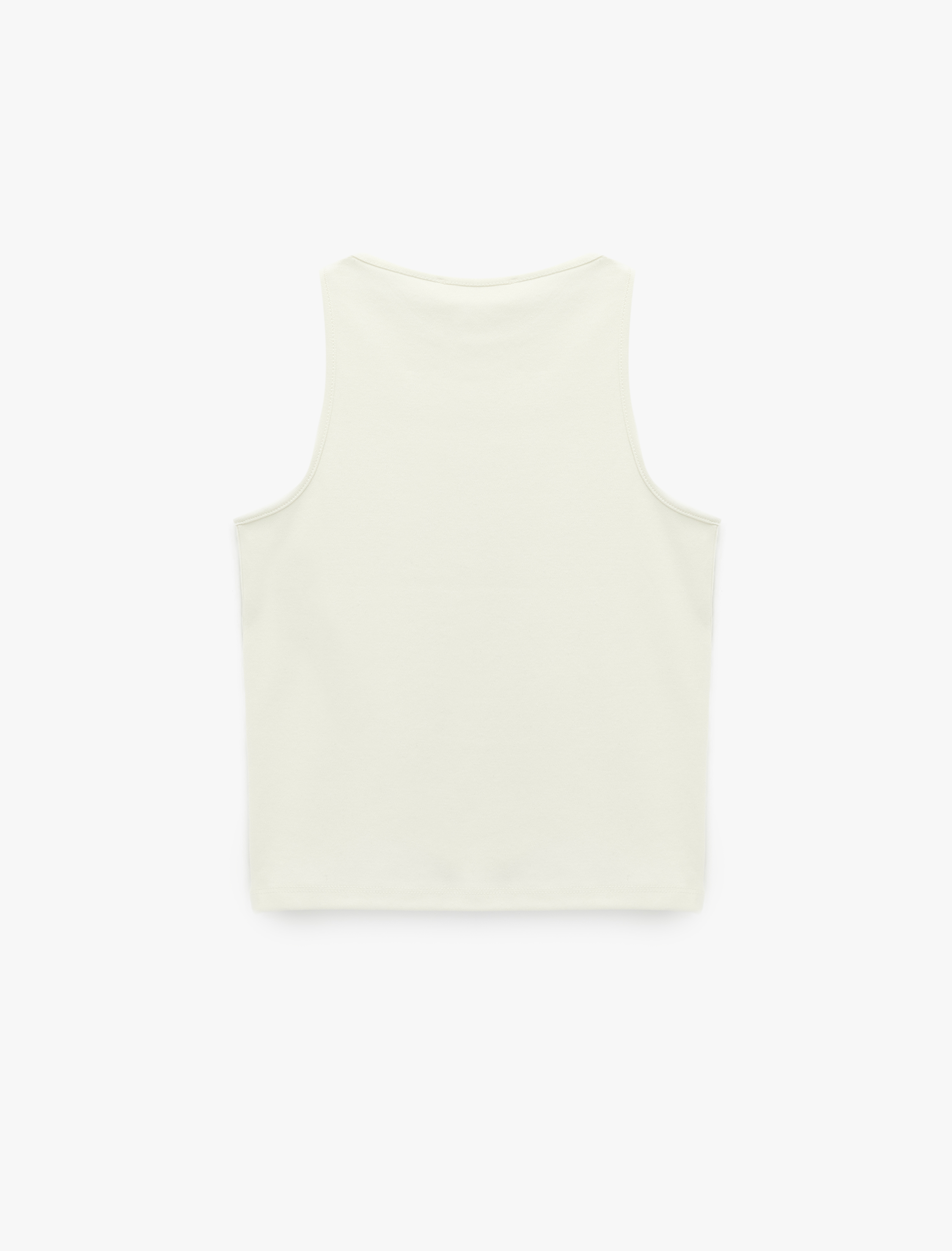   Pamuklu Bisiklet Yaka Slim Fit Kolsuz Bluz