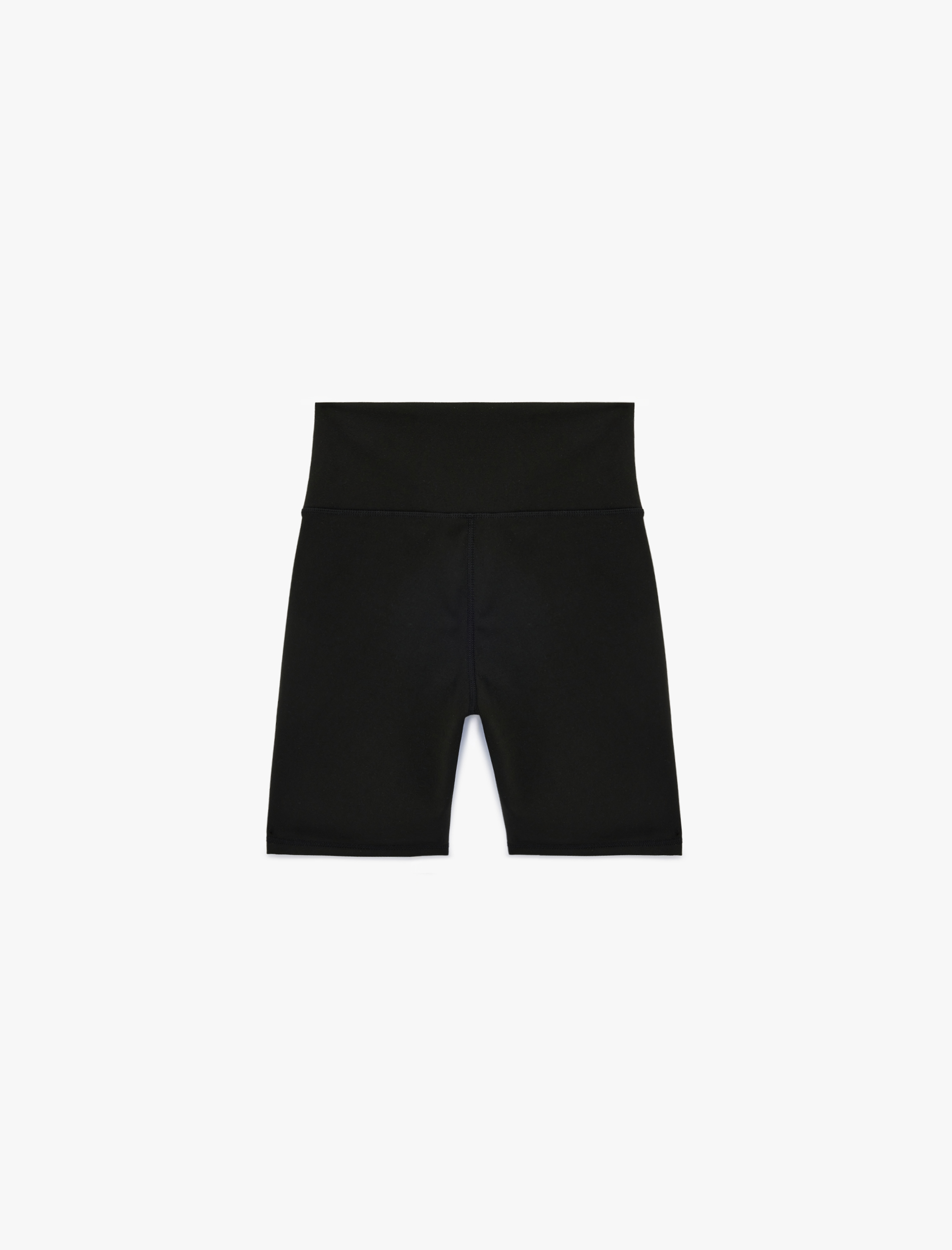   Yüksek Bel Dikiş Detaylı Spor Biker Tayt